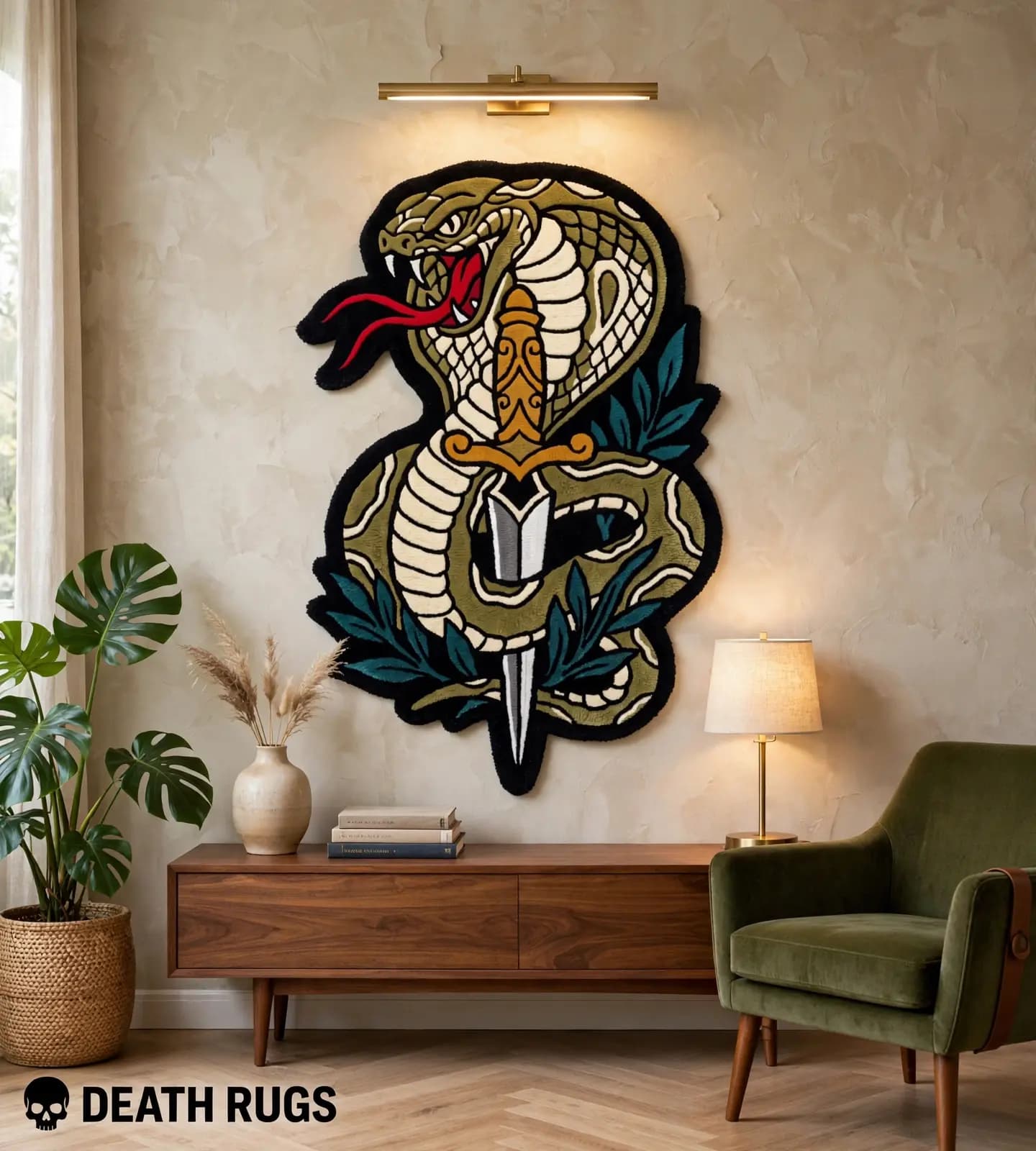 Striking Cobra & Dagger Rugs thumbnail 3