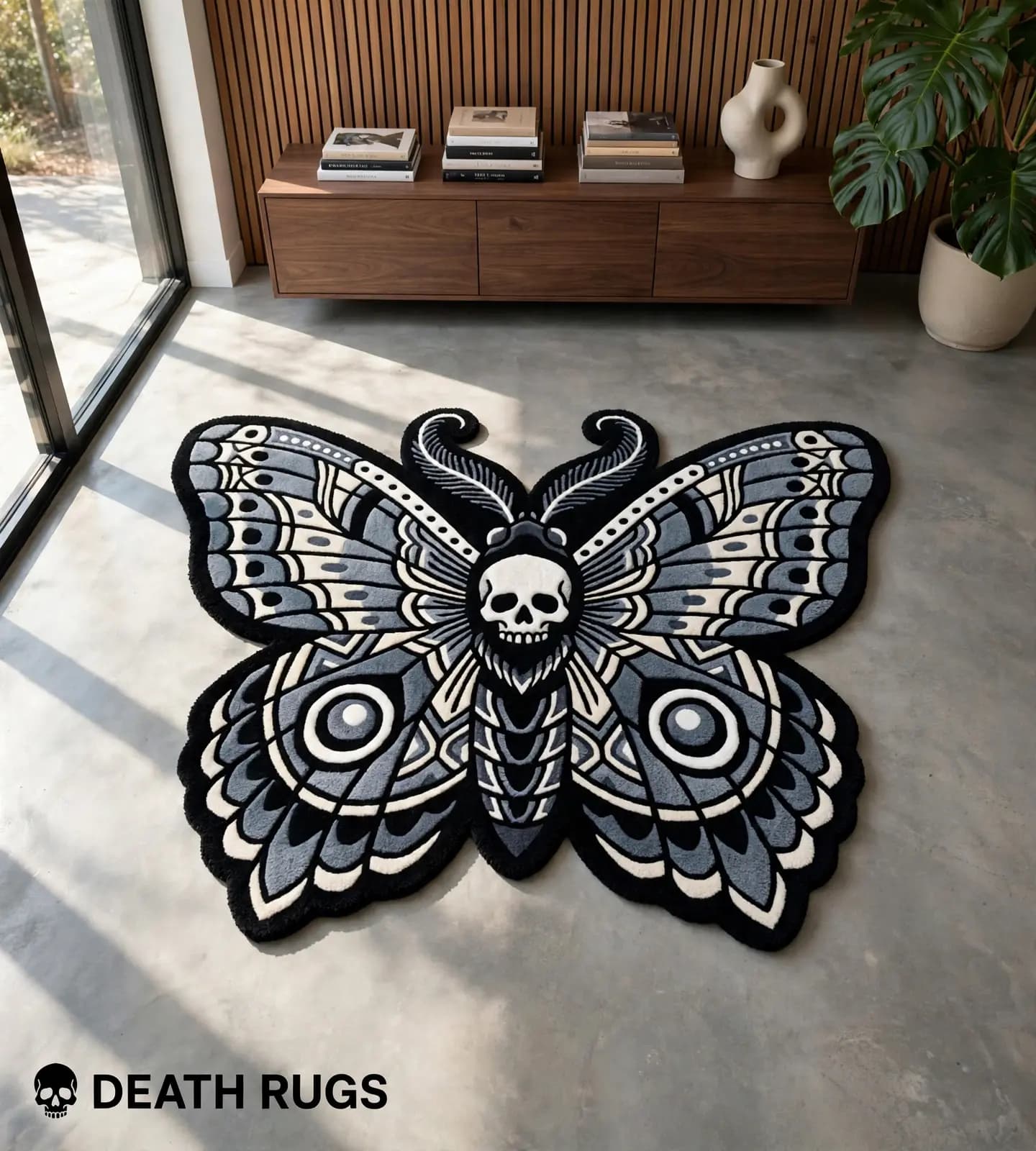 Death Head Moth Rugs alternate