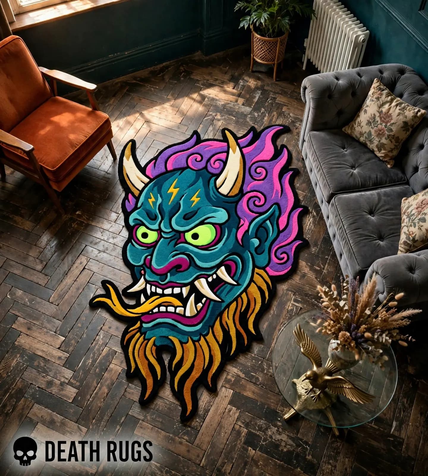Thunder Flame Oni Rugs thumbnail 3