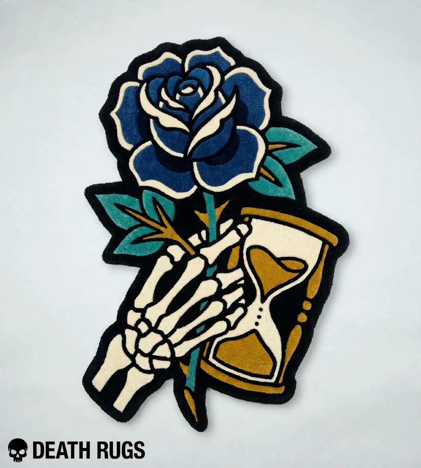 Hourglass Blue Rose Rugs