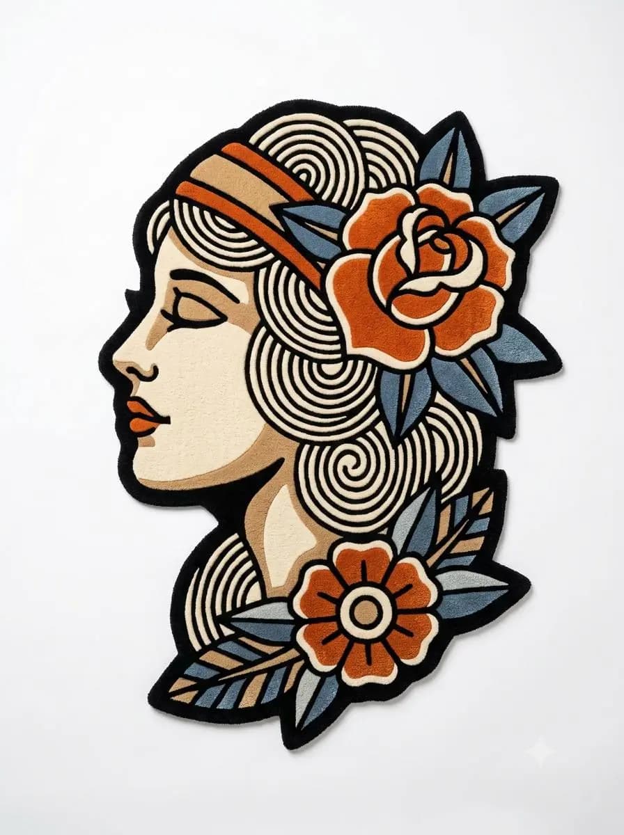 Serene Rose Maiden Rugs