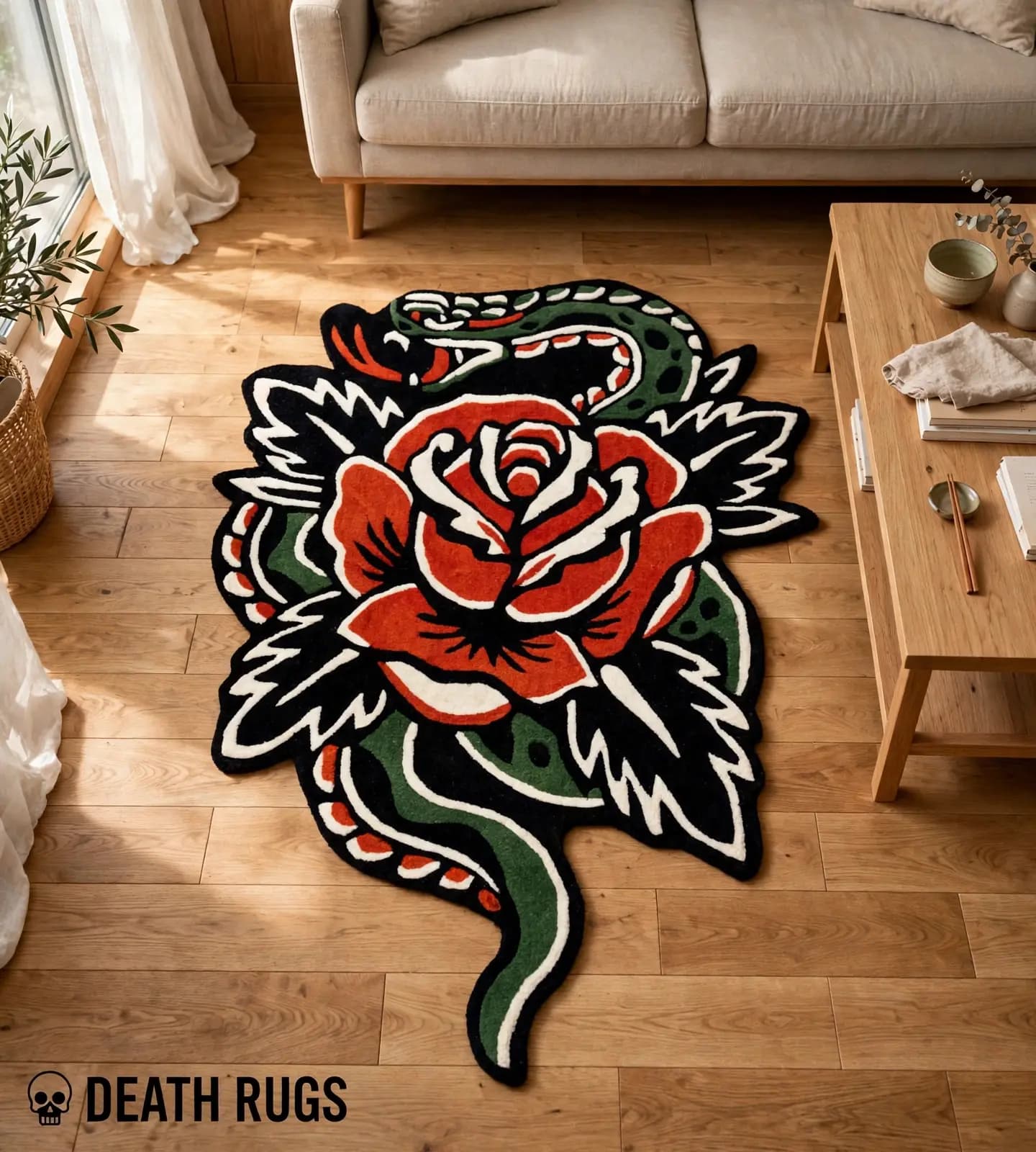 Serpent & Rose Rug thumbnail 4