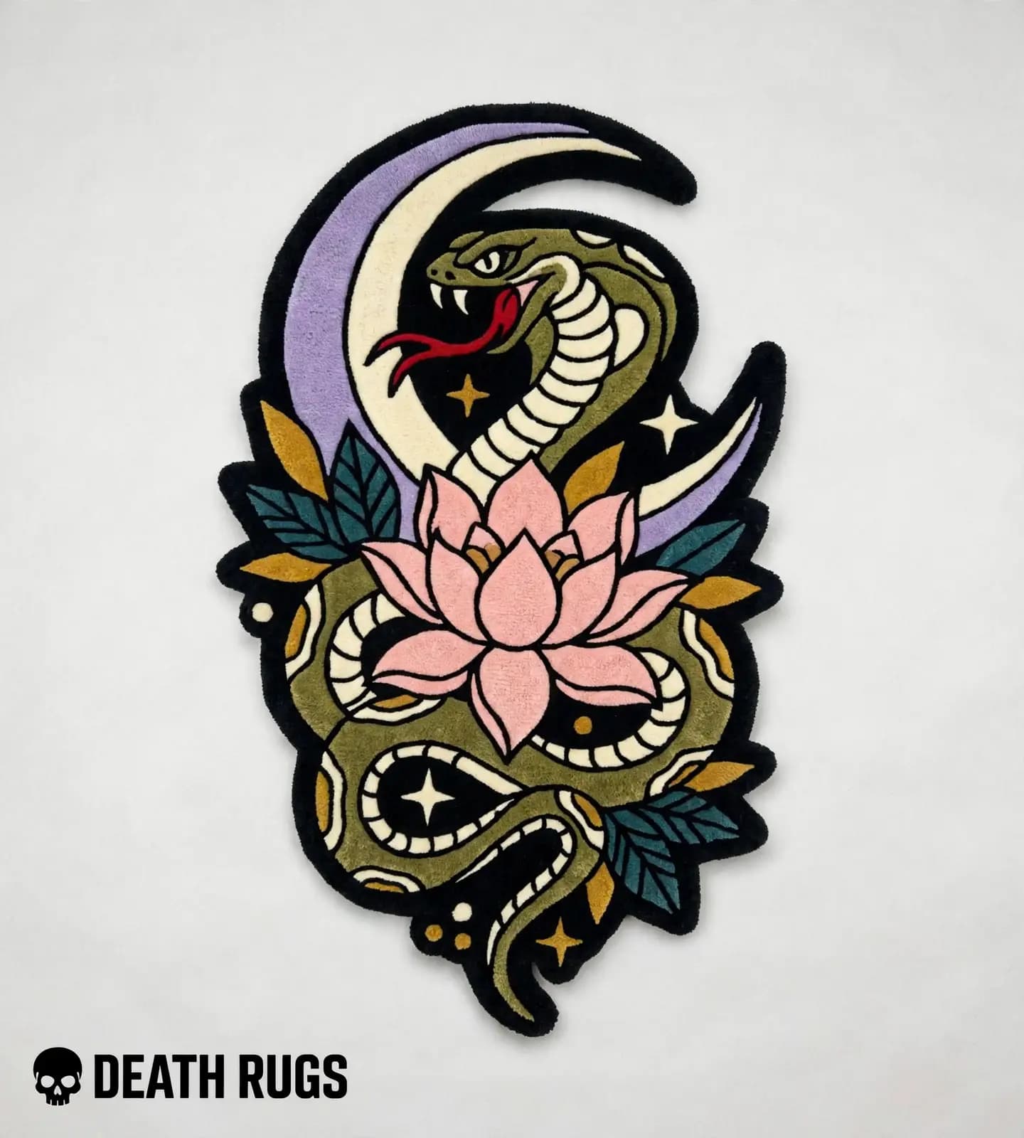 Moon Serpent Lotus Rugs