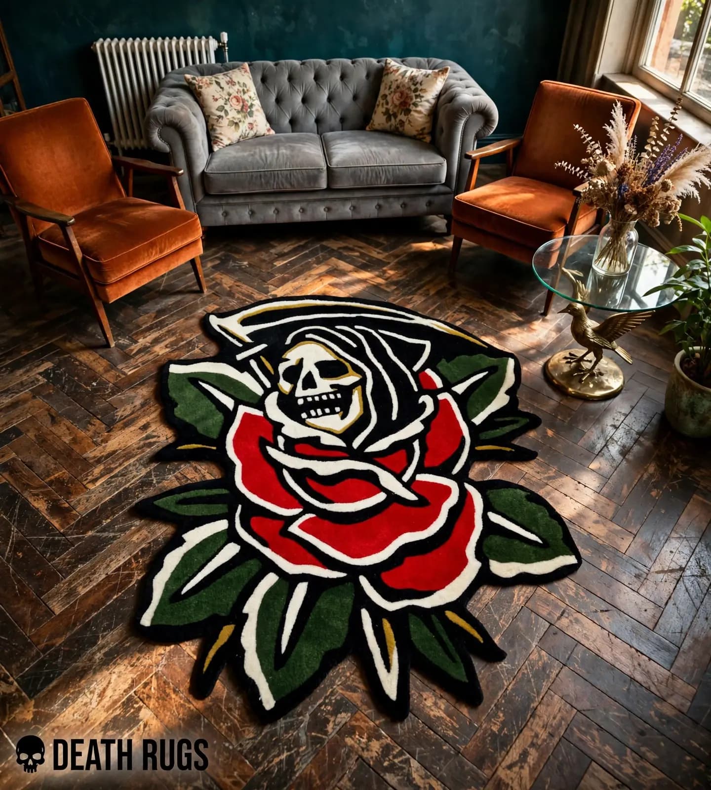Reaper's Crimson Rose Rugs thumbnail 6