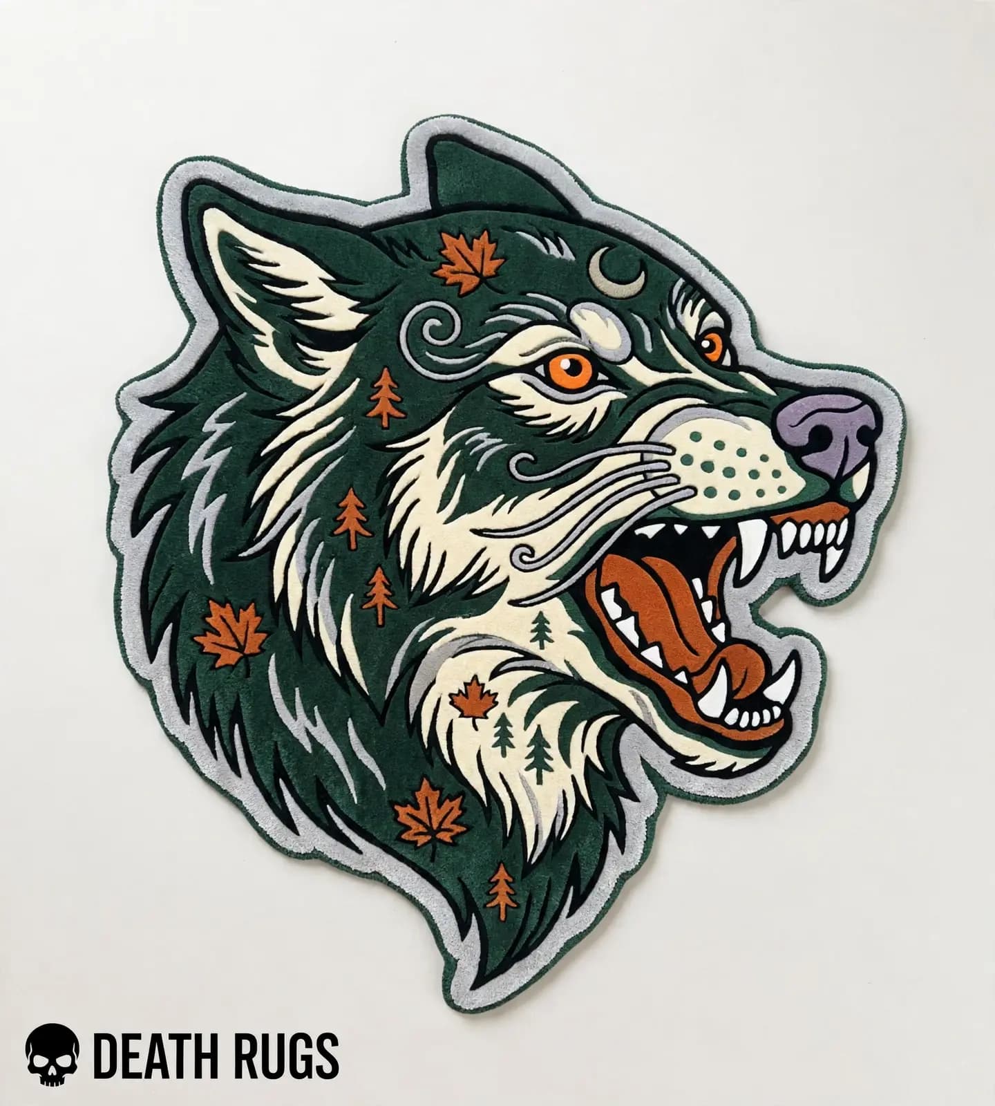 Autumn Forest Wolf Rugs