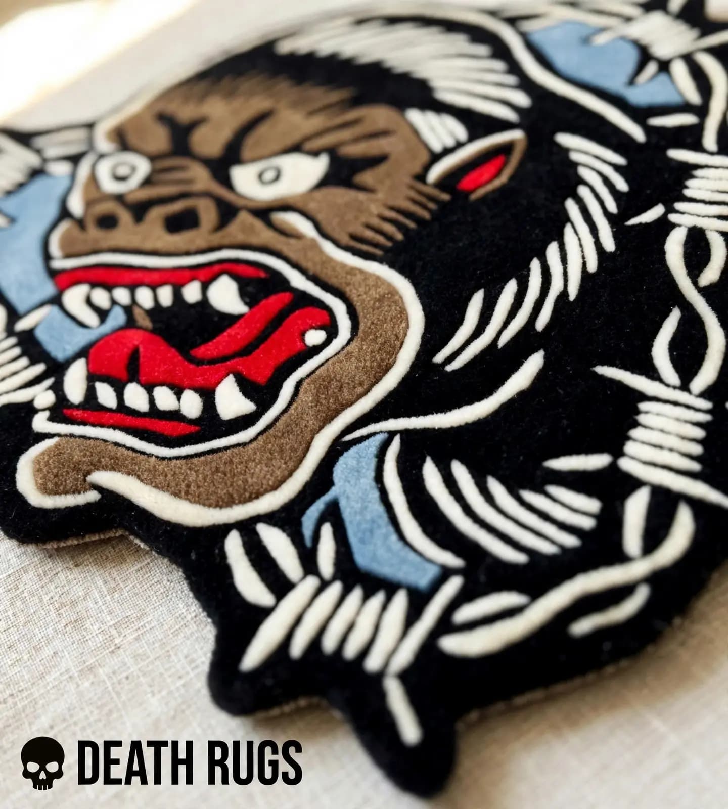 Barbed Wire Gorilla Rugs alternate