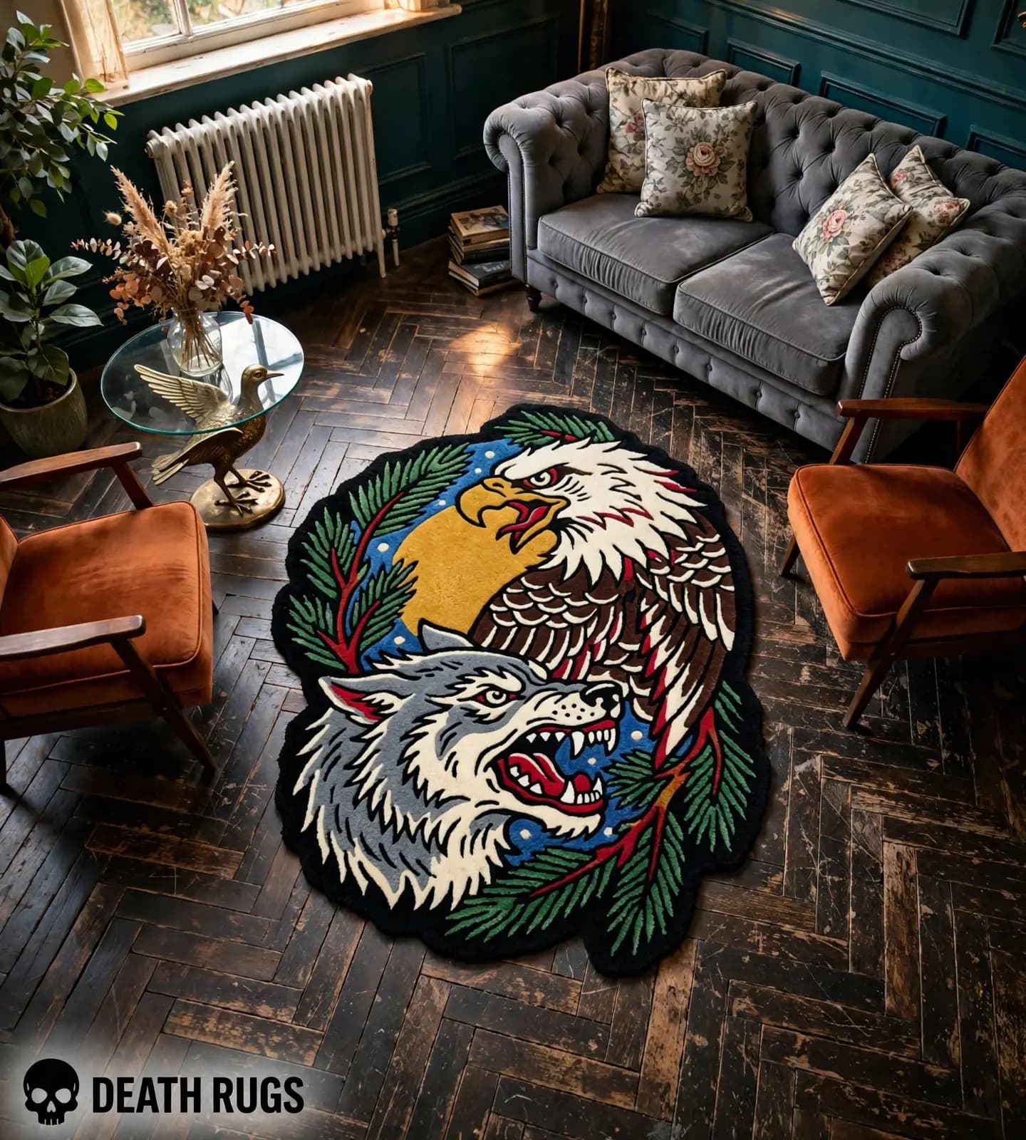 Eagle and Timberwolf Rugs thumbnail 4