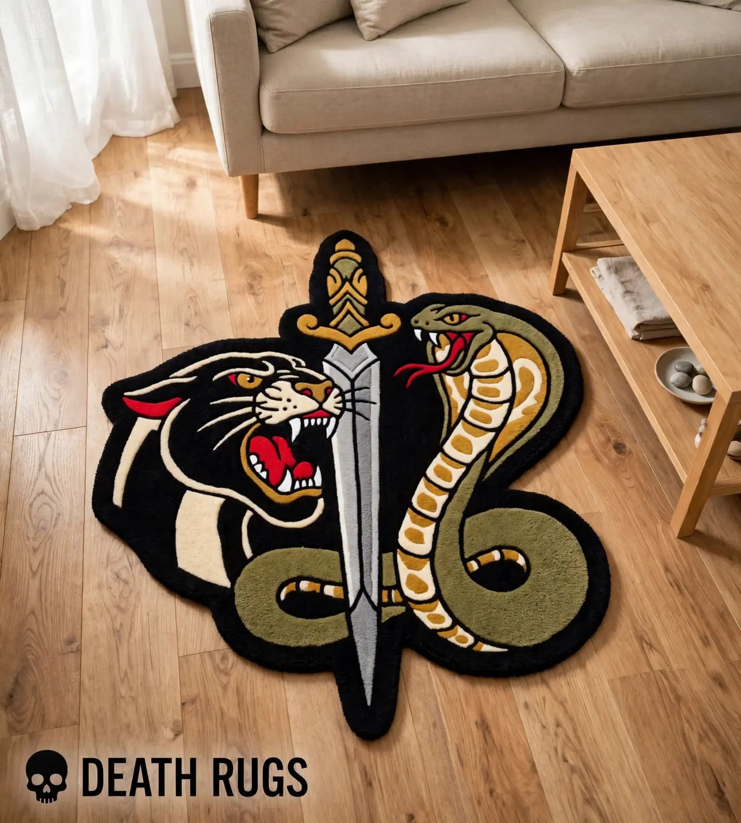 Panther, Cobra & Dagger Rugs alternate
