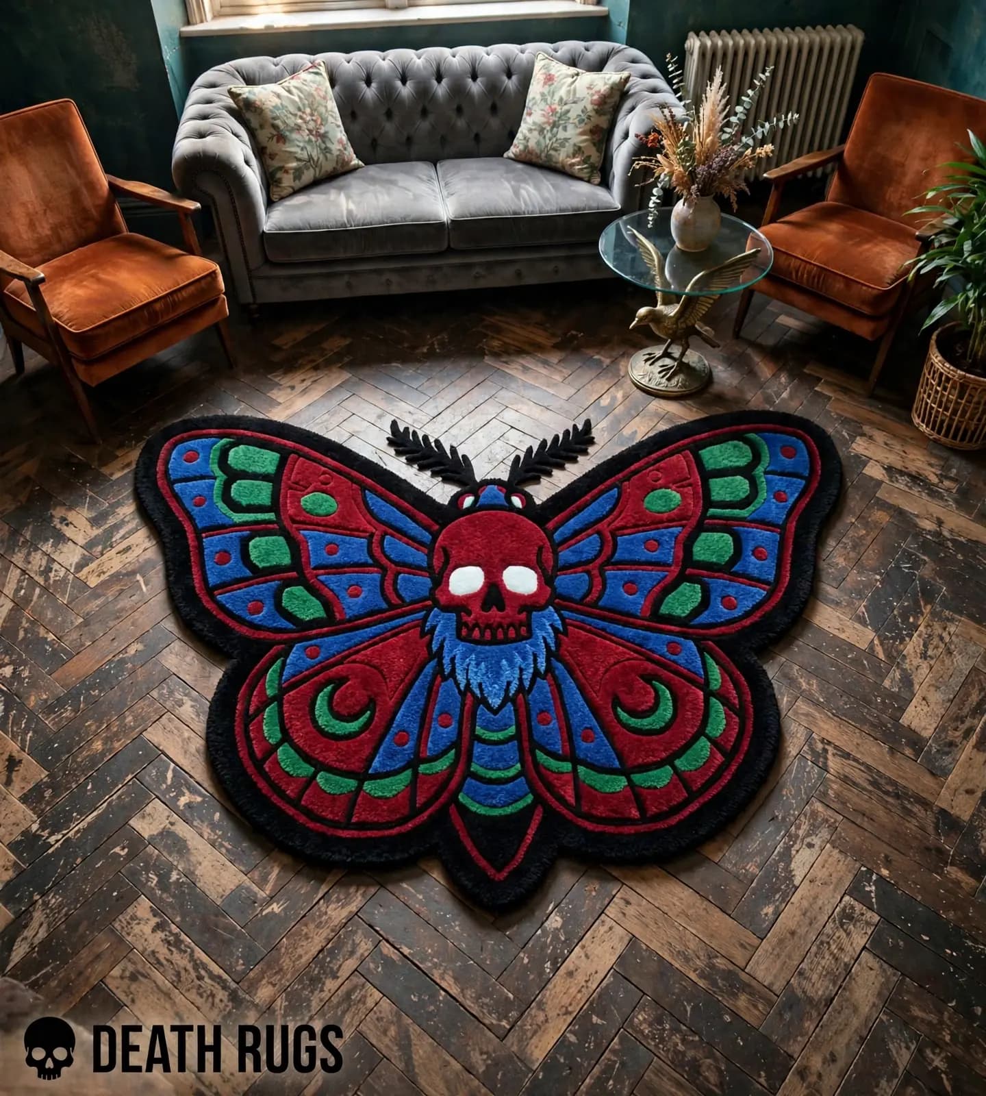 Blood Skull Moth Rugs thumbnail 4