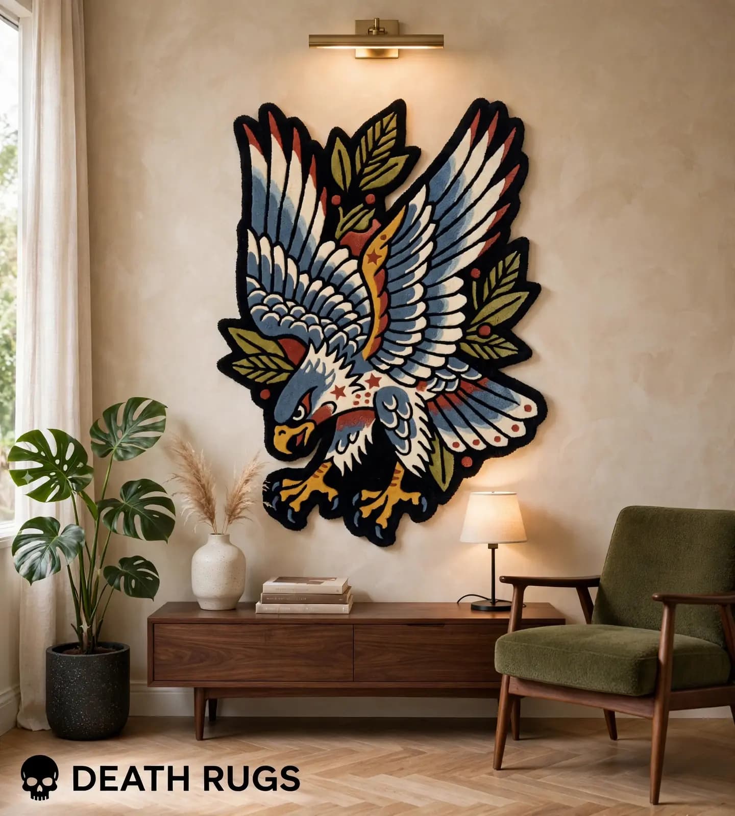 Swooping Eagle & Laurel Branch Rugs thumbnail 4