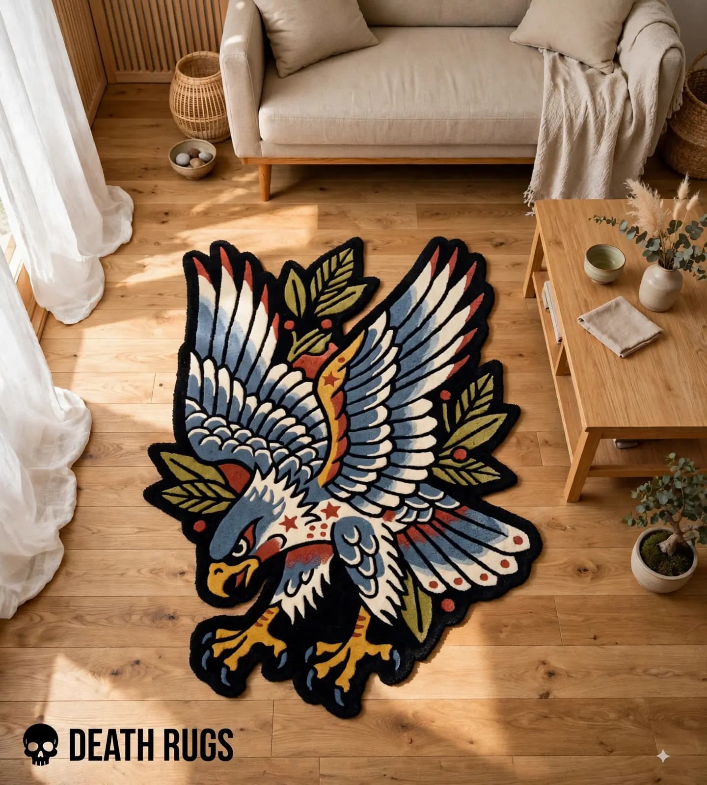 Swooping Eagle & Laurel Branch Rugs alternate