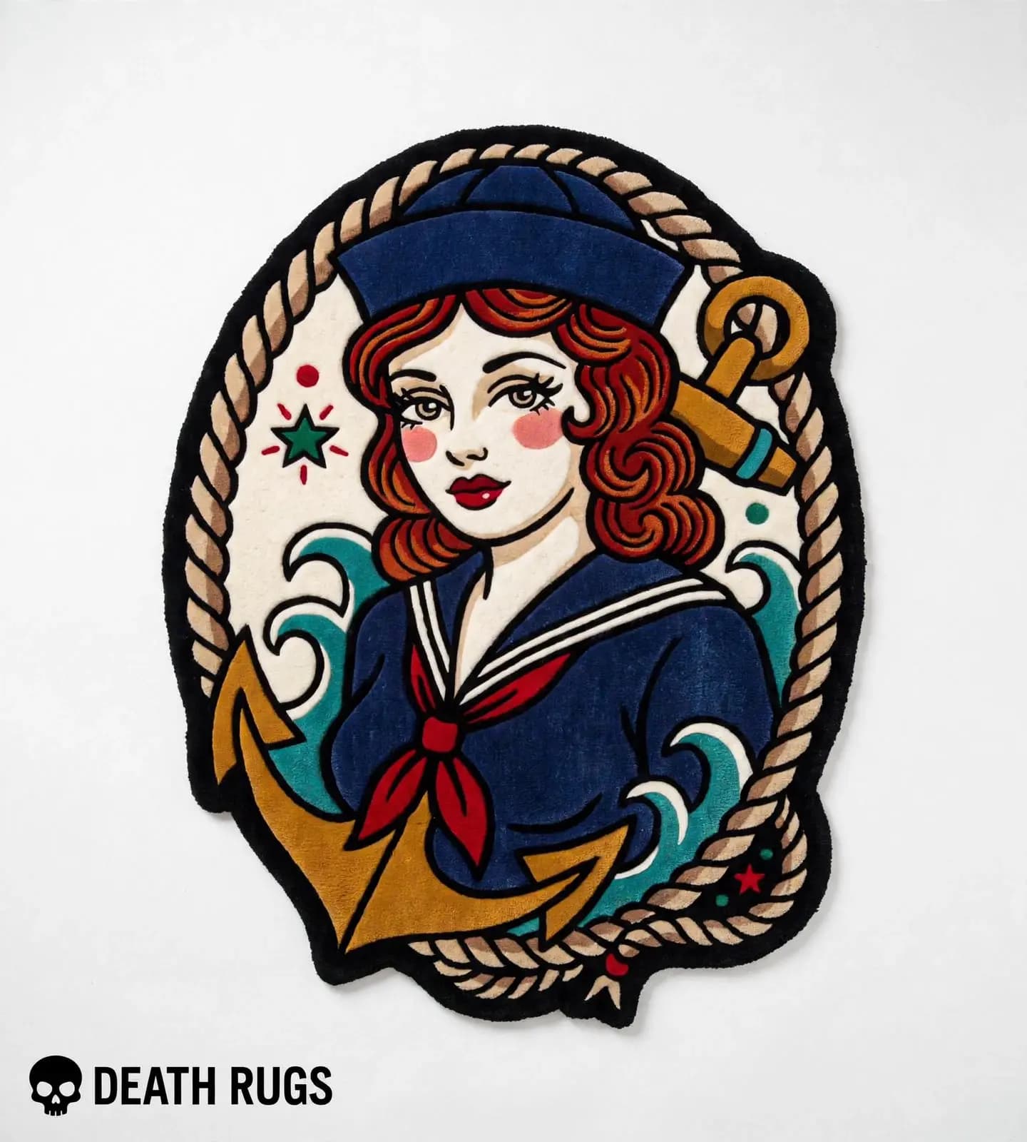 Sailor Girl & Golden Anchor Rugs