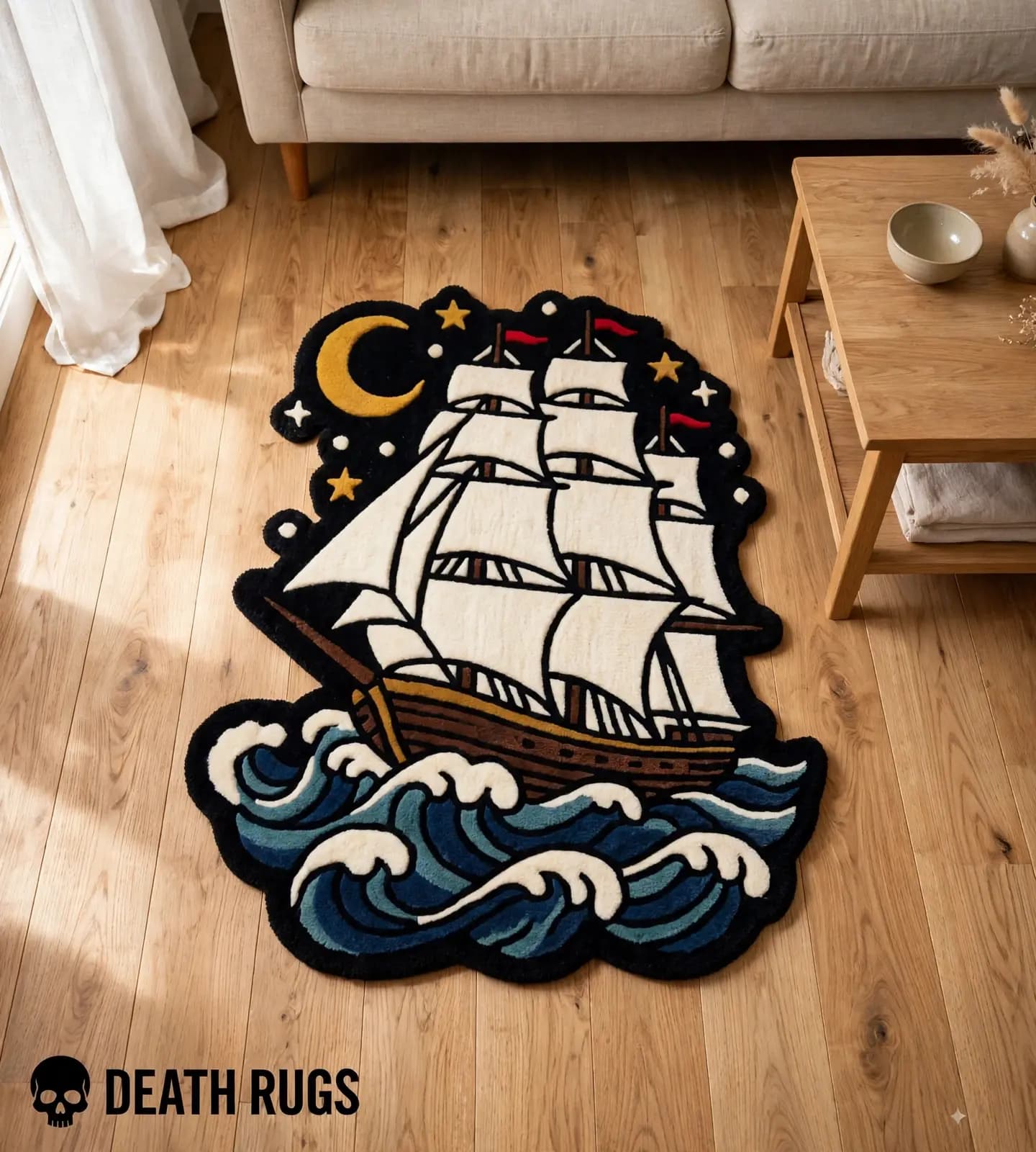 Midnight Clipper Ship Rugs thumbnail 5
