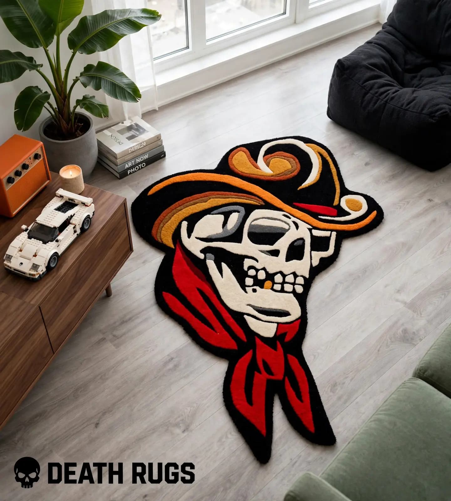 Skull Cowboy Rug alternate