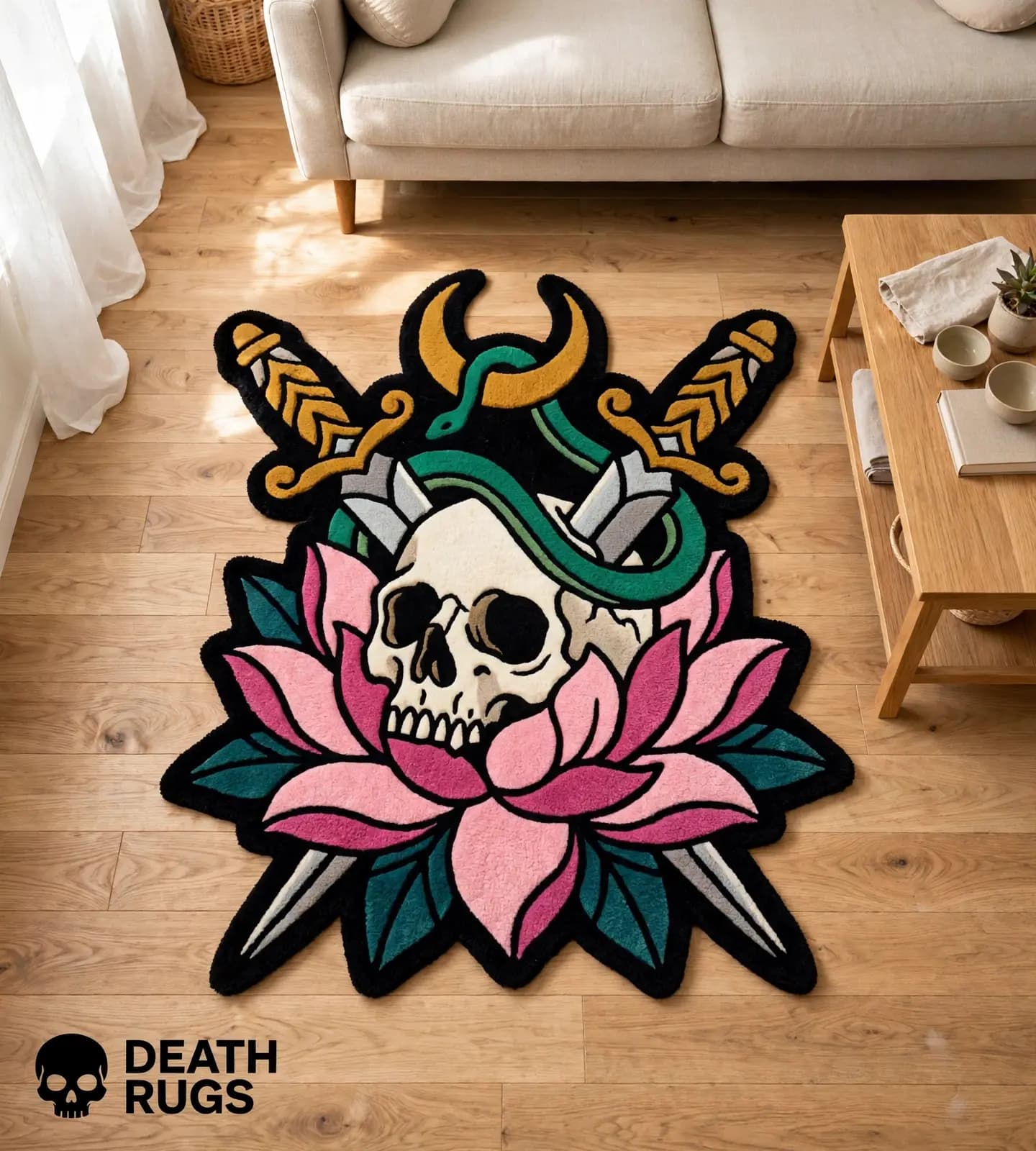 Sacred Skull and Daggers Rugs alternate