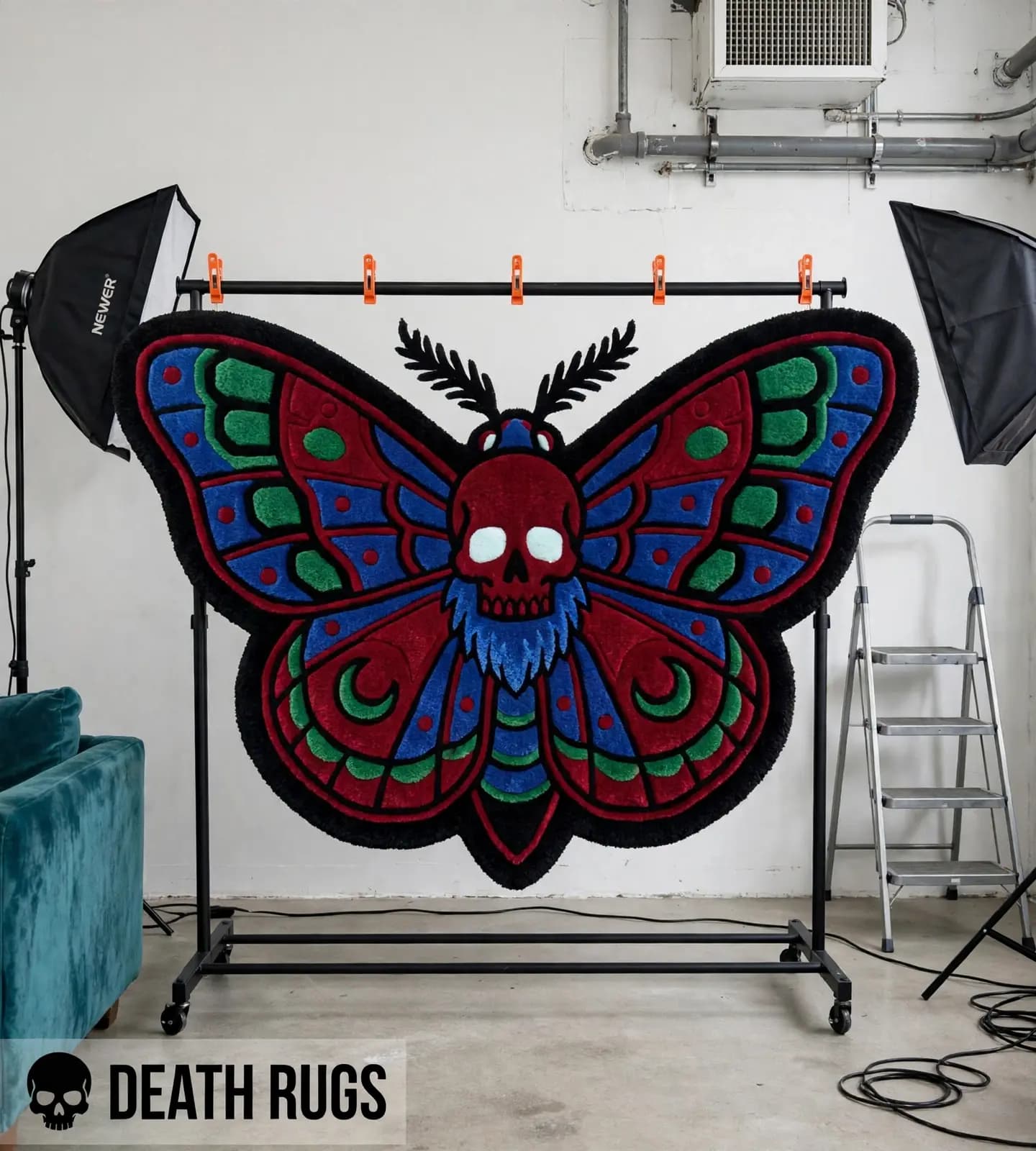 Blood Skull Moth Rugs thumbnail 3