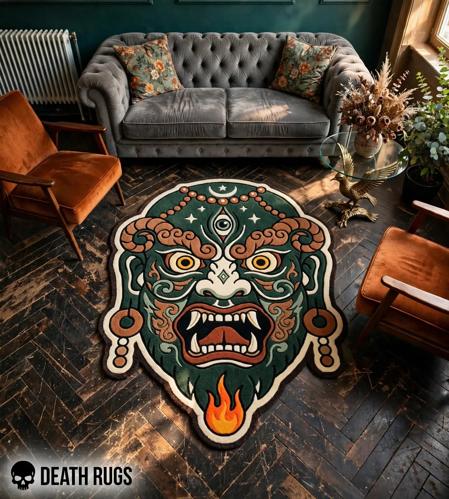 Emerald Wrath Mahakala Rugs thumbnail 4