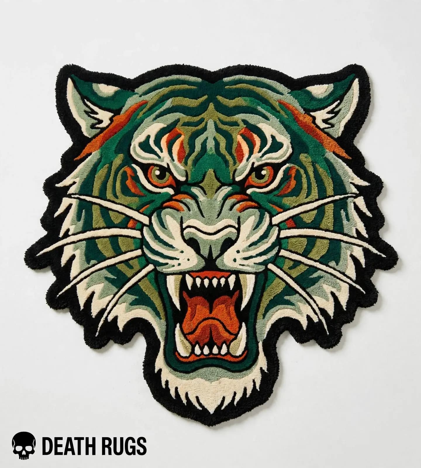 Emerald Fury Tiger Rugs