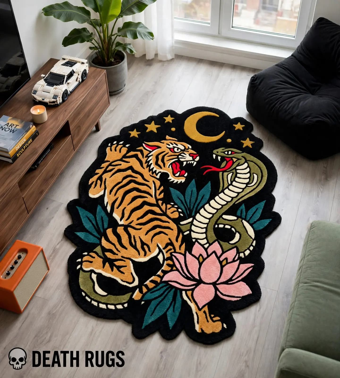 Tiger and Serpent Duel Rugs thumbnail 4