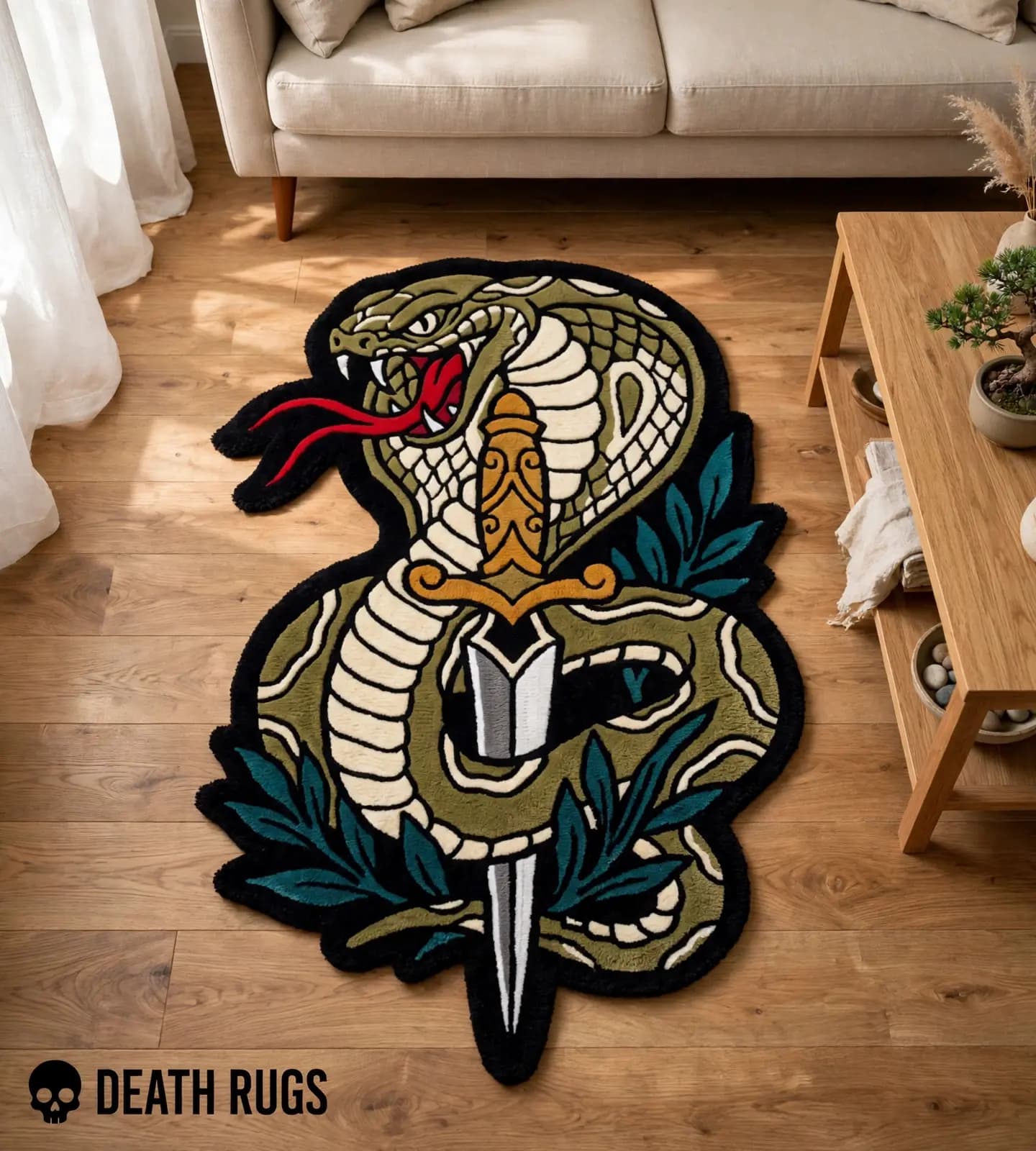 Striking Cobra & Dagger Rugs thumbnail 5