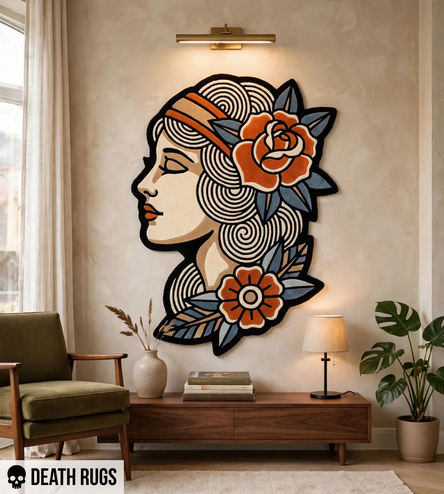 Serene Rose Maiden Rugs alternate