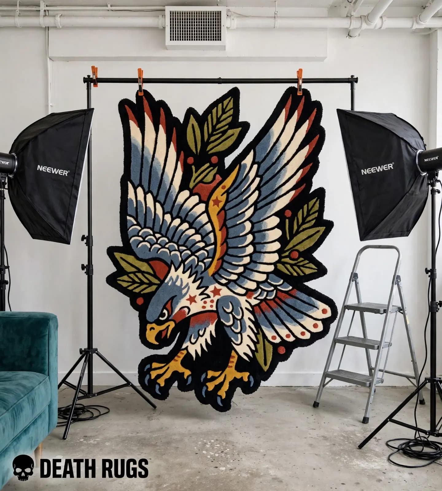 Swooping Eagle & Laurel Branch Rugs thumbnail 3