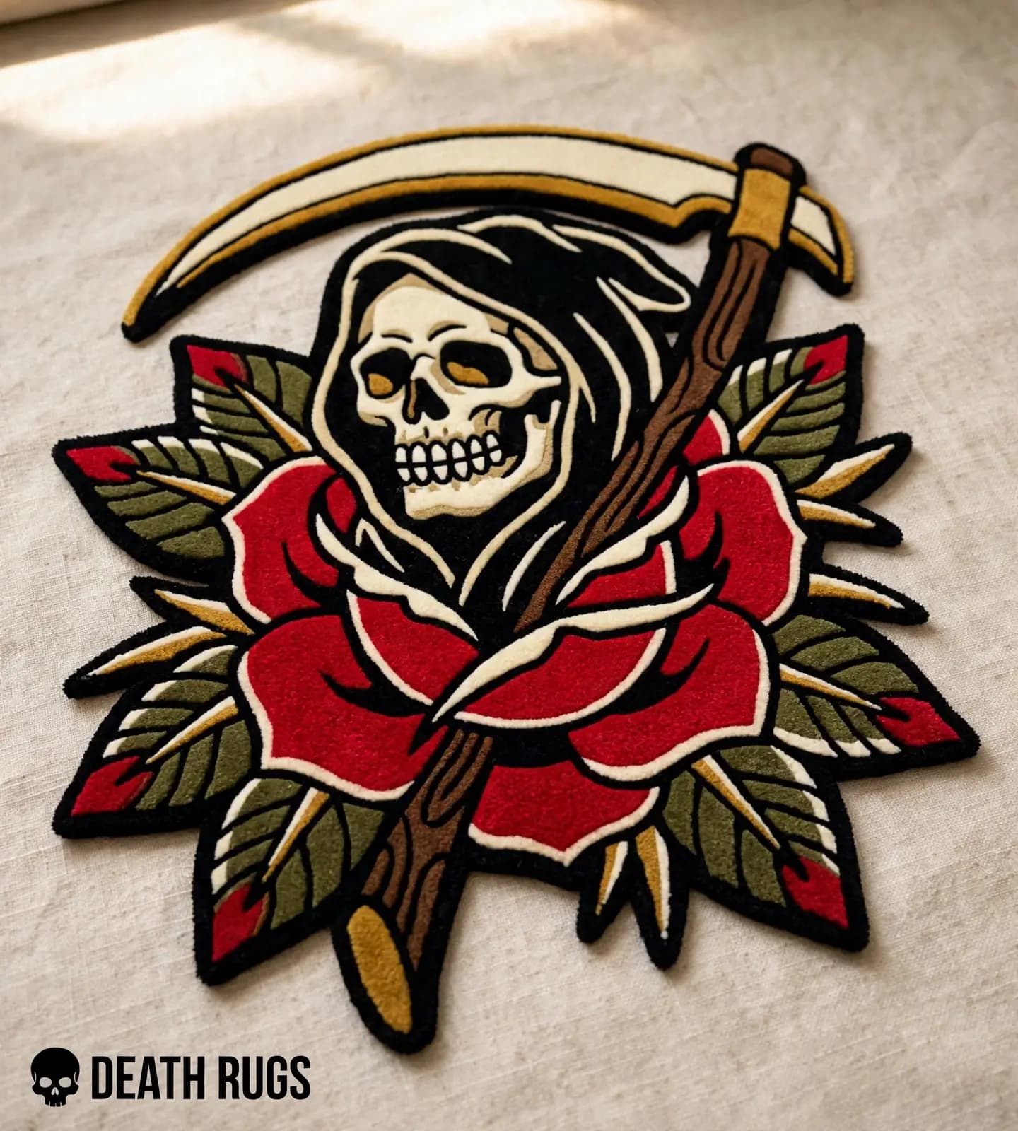 Grim Rose Scythe Rugs alternate