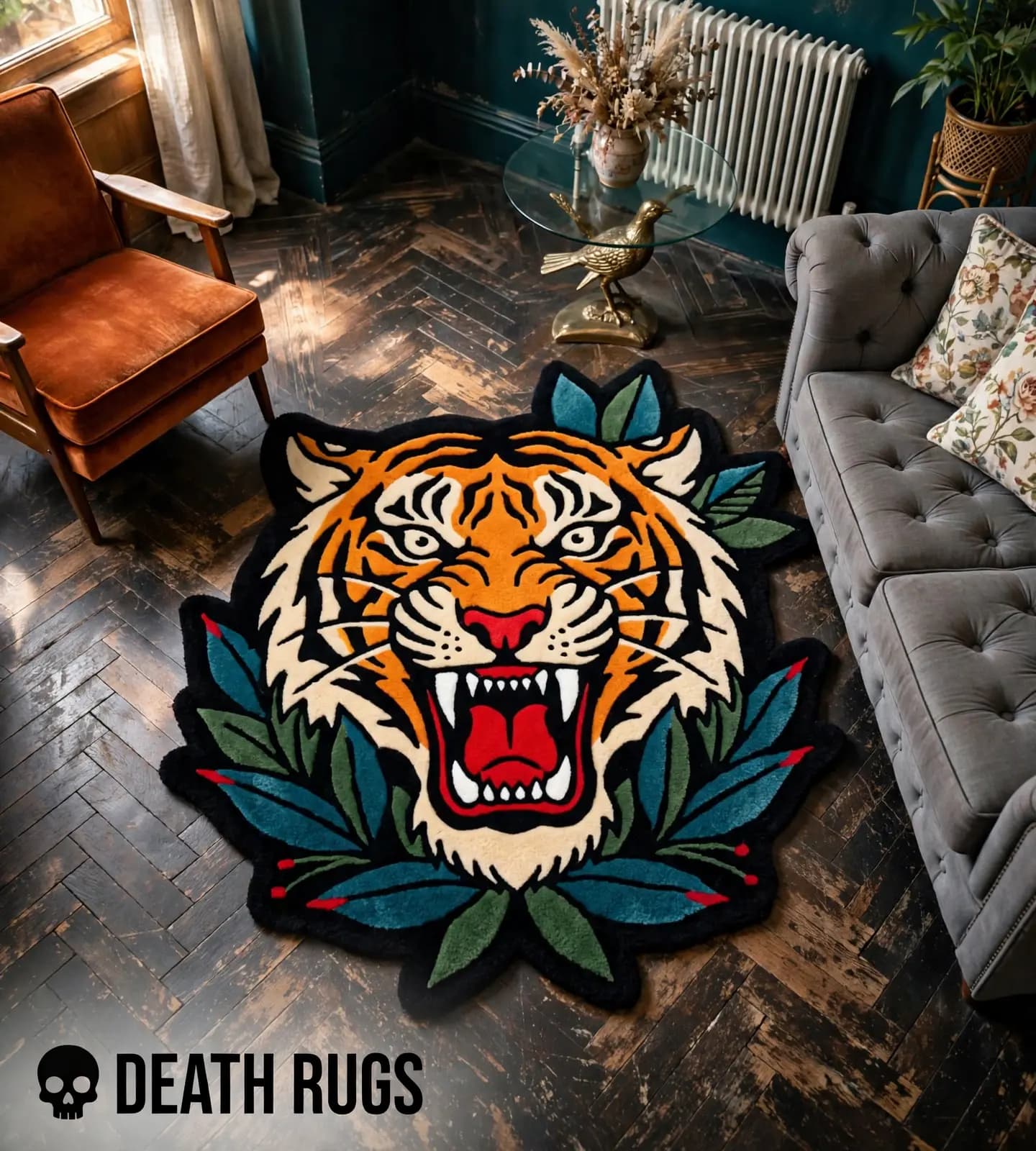 Roaring Bengal Tiger  Rugs thumbnail 4