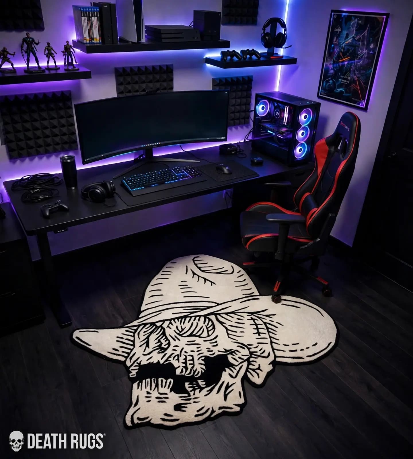 Dead Rider - Cowboy Skull Rug thumbnail 6