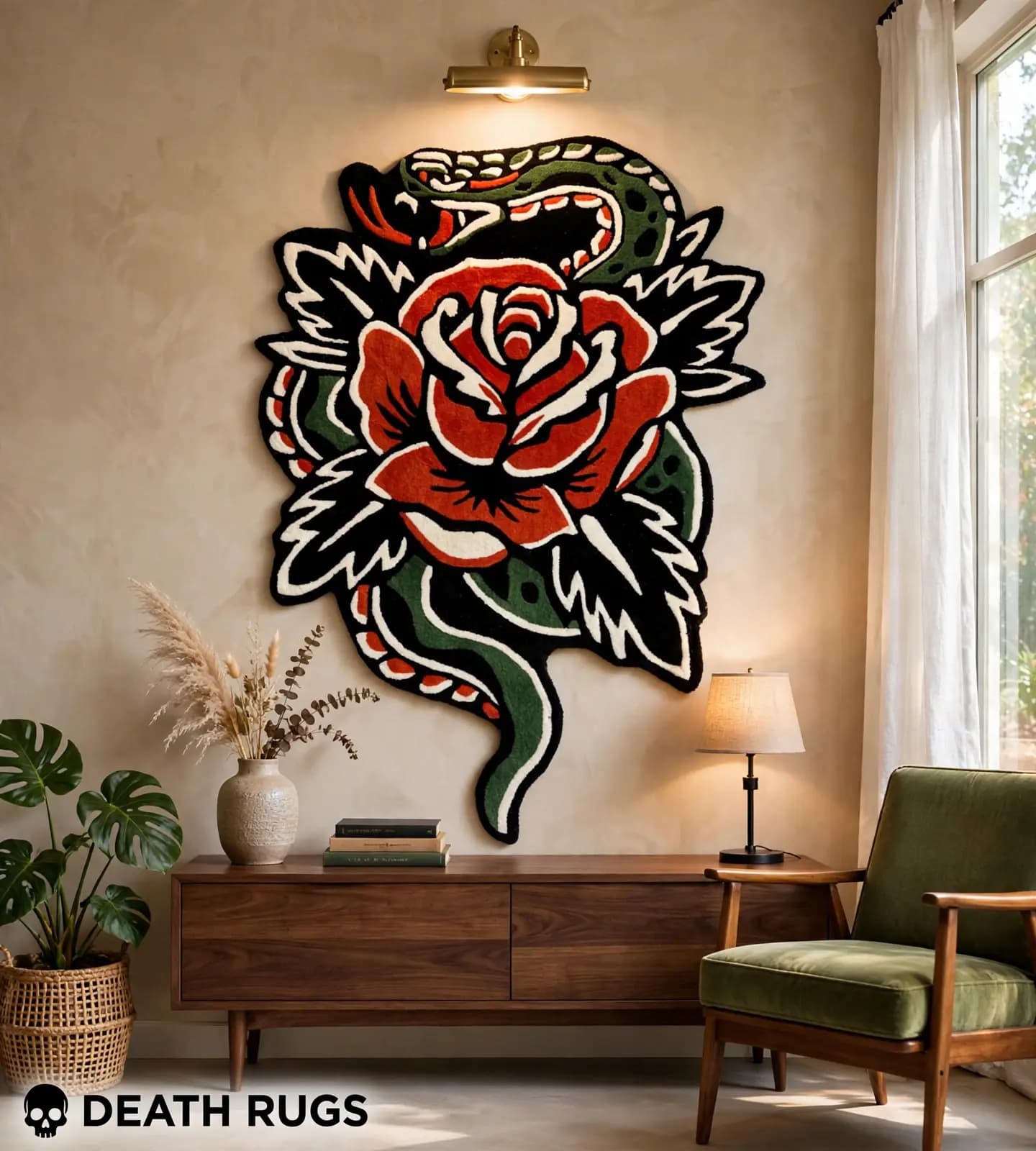 Serpent & Rose Rug thumbnail 5