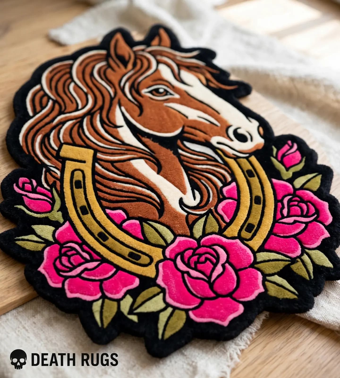 ild Stallion & Lucky Horseshoe Rugs alternate