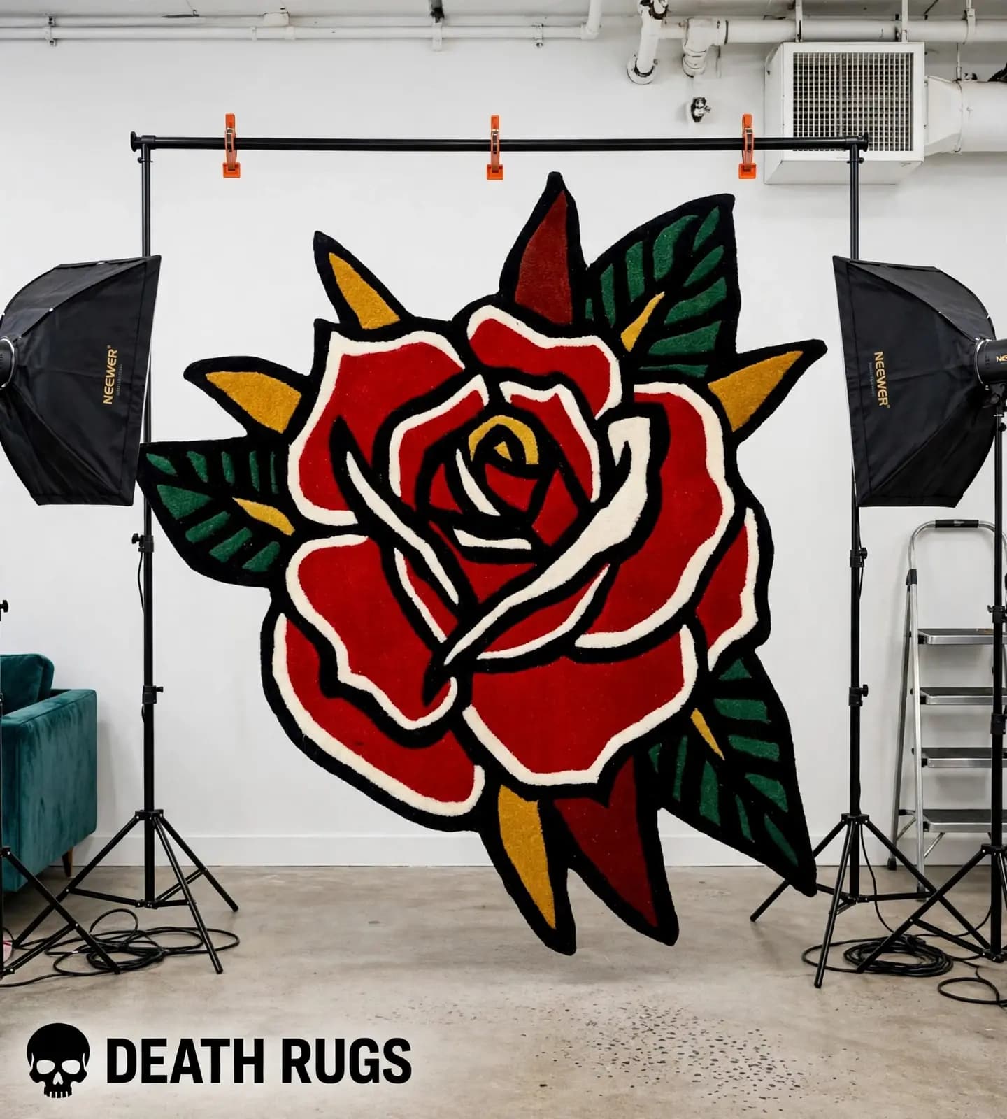 Crimson Thorn Rose Rugs thumbnail 6