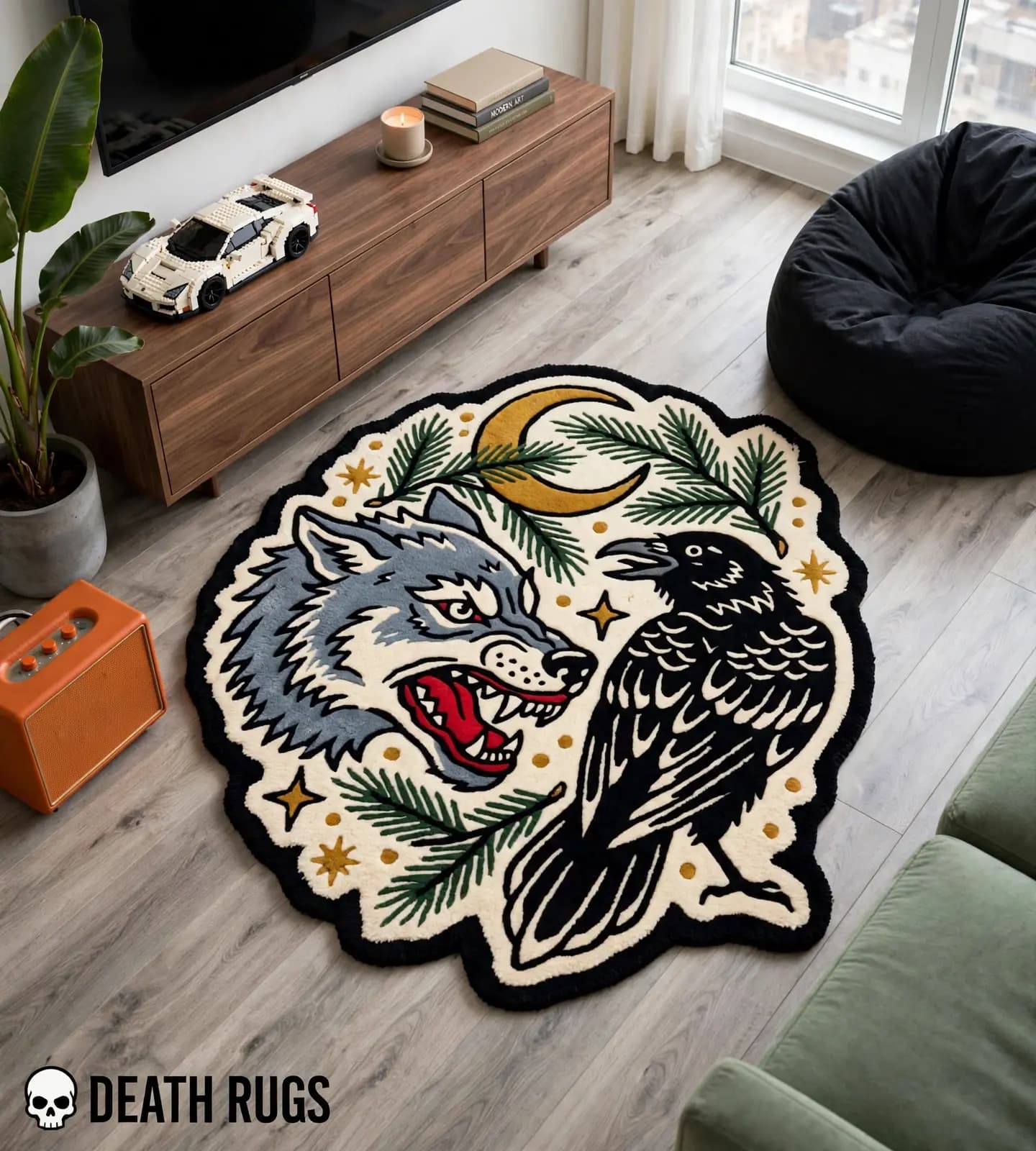 Wolf & Raven Nocturne  Rugs thumbnail 3