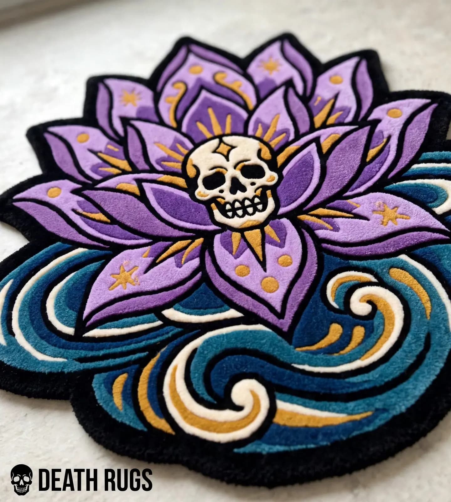 Skull Lotus Blossom Rugs thumbnail 7