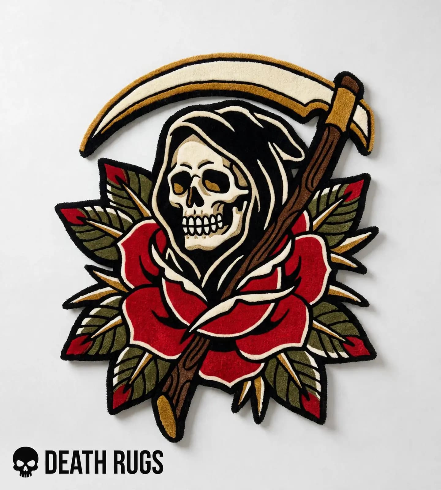 Grim Rose Scythe Rugs