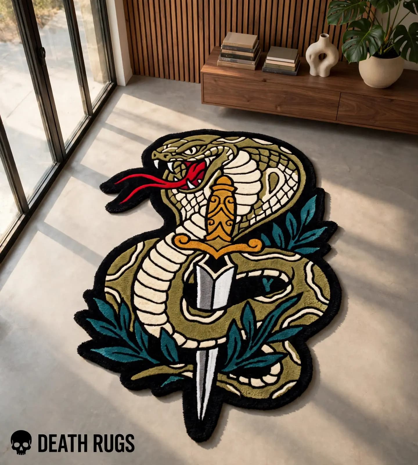 Striking Cobra & Dagger Rugs thumbnail 7
