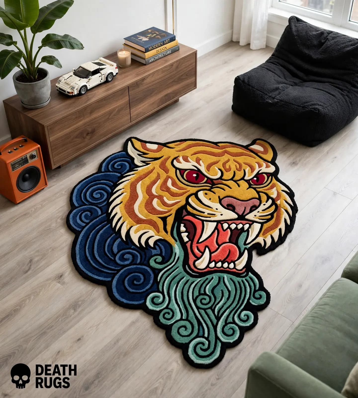 Roaring Storm Tiger Rugs thumbnail 6