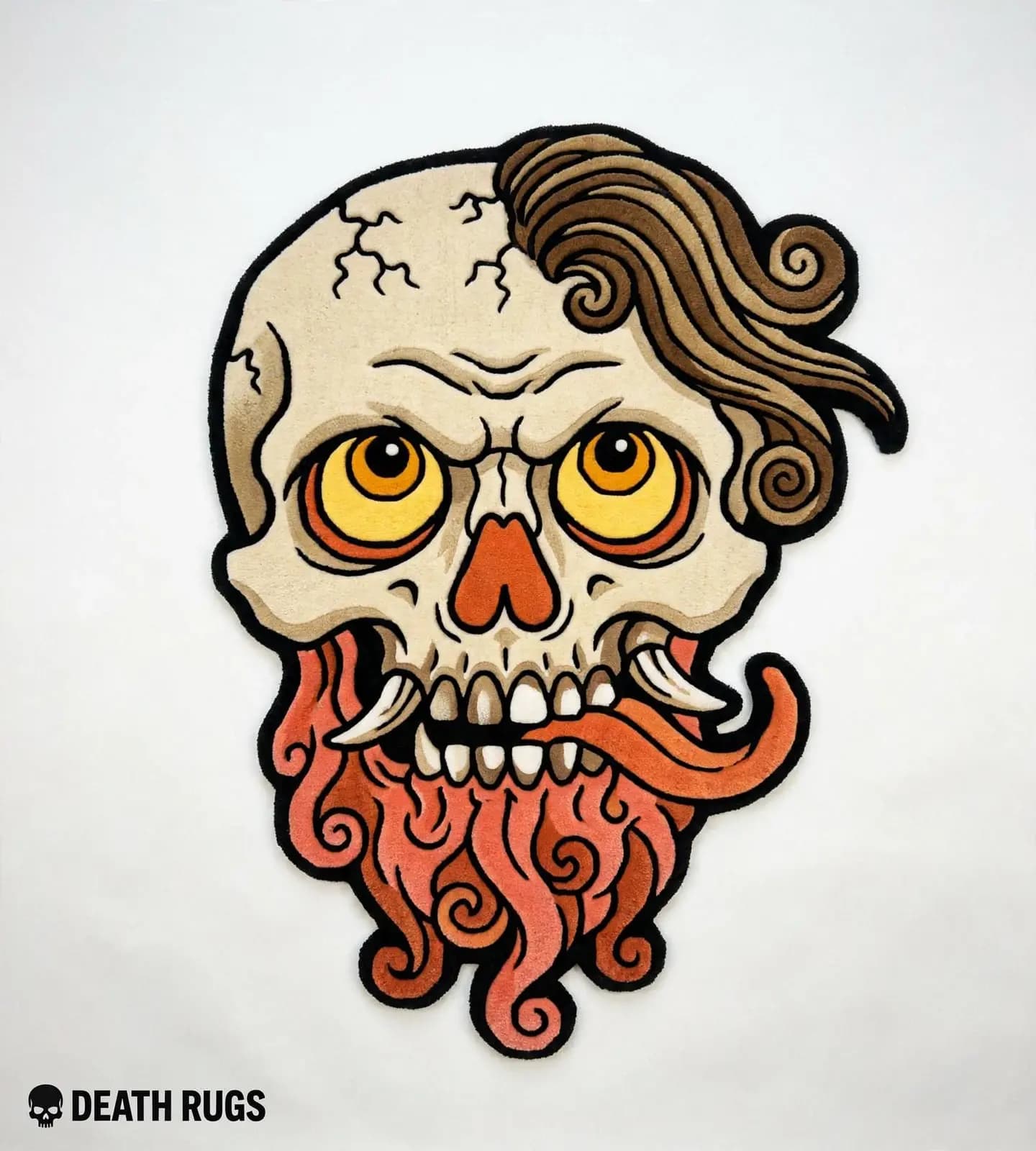 Tentacle Beard Oni Skull Rugs