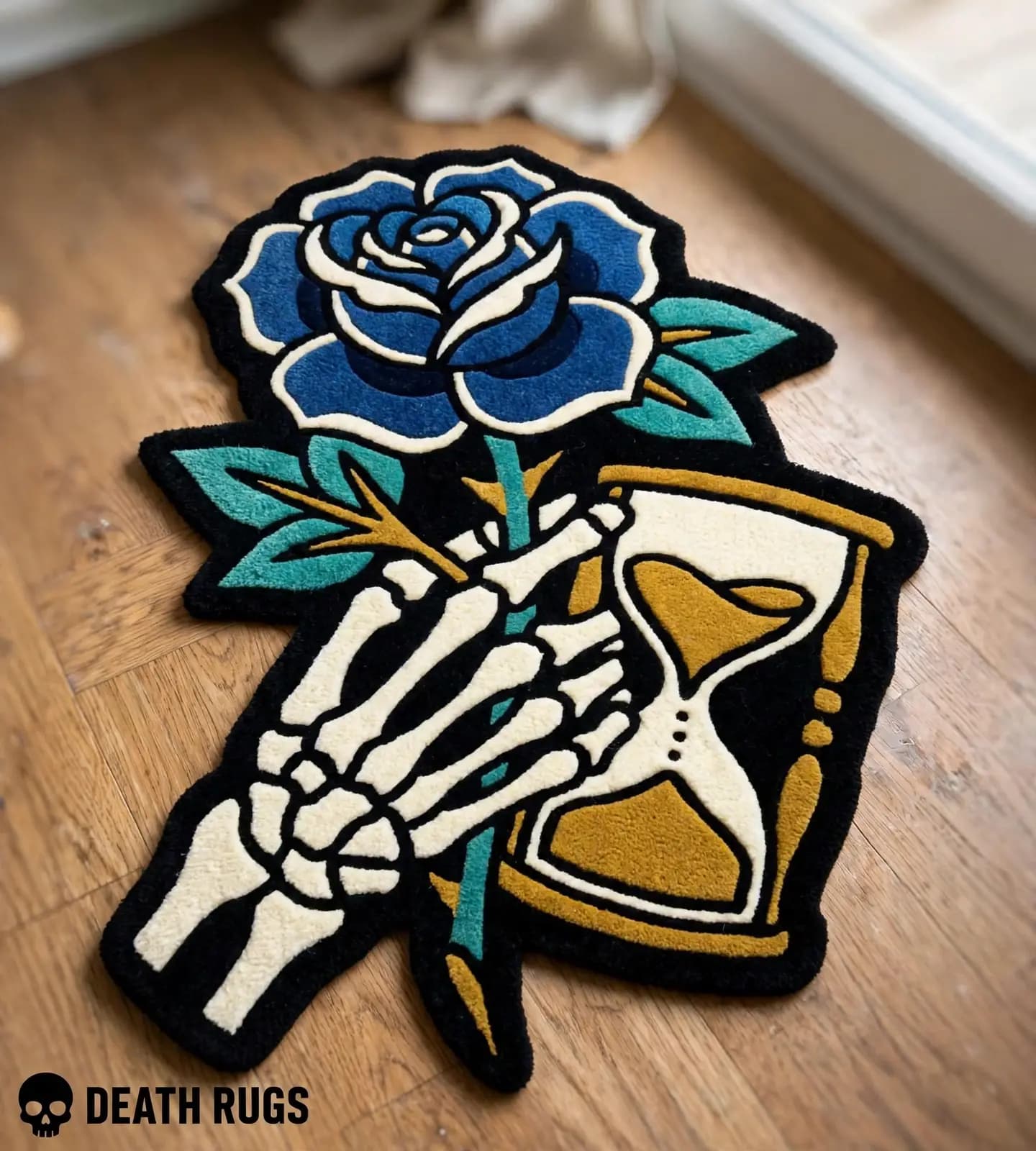 Hourglass Blue Rose Rugs alternate