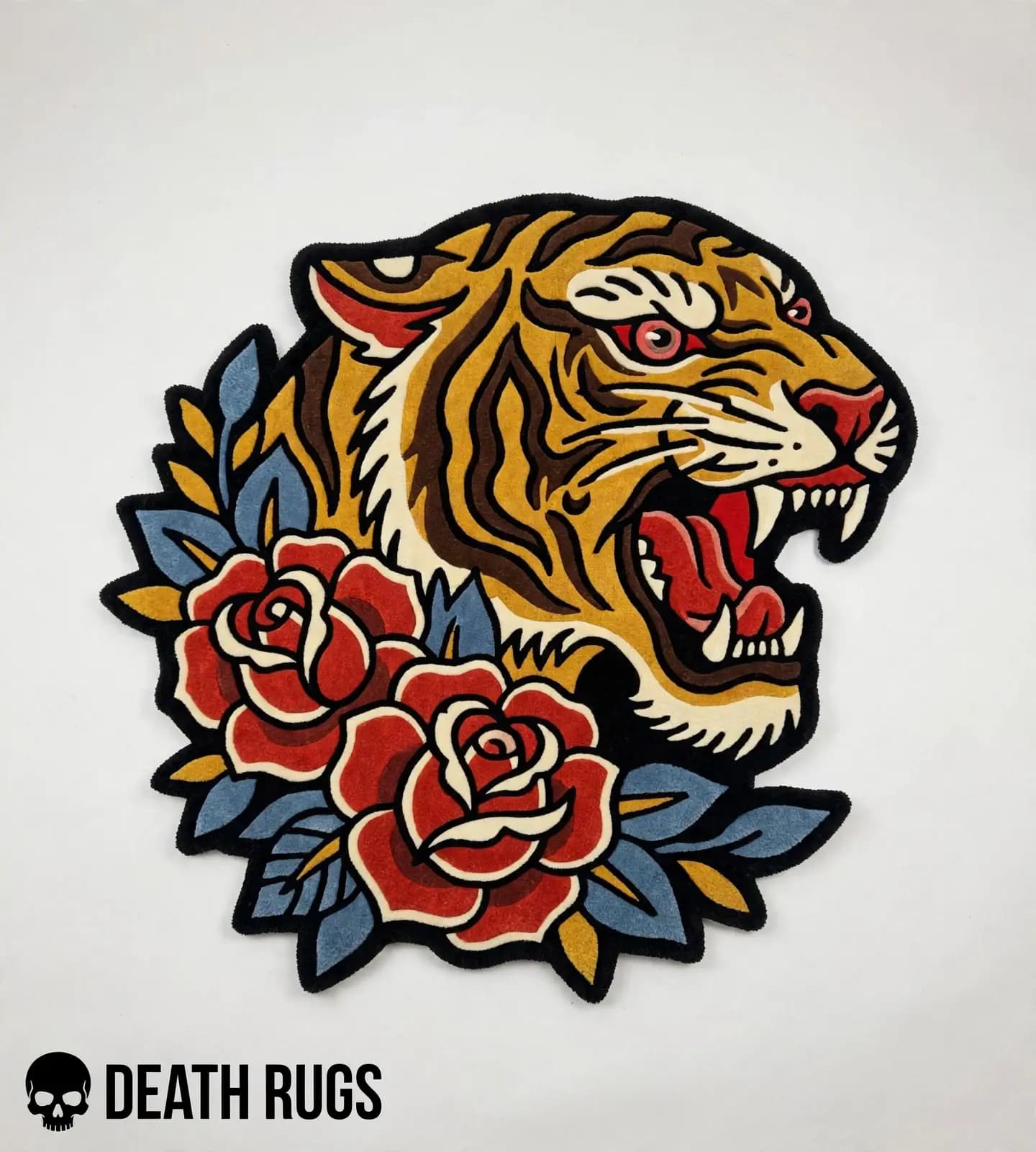 Tiger and Roses Rugs