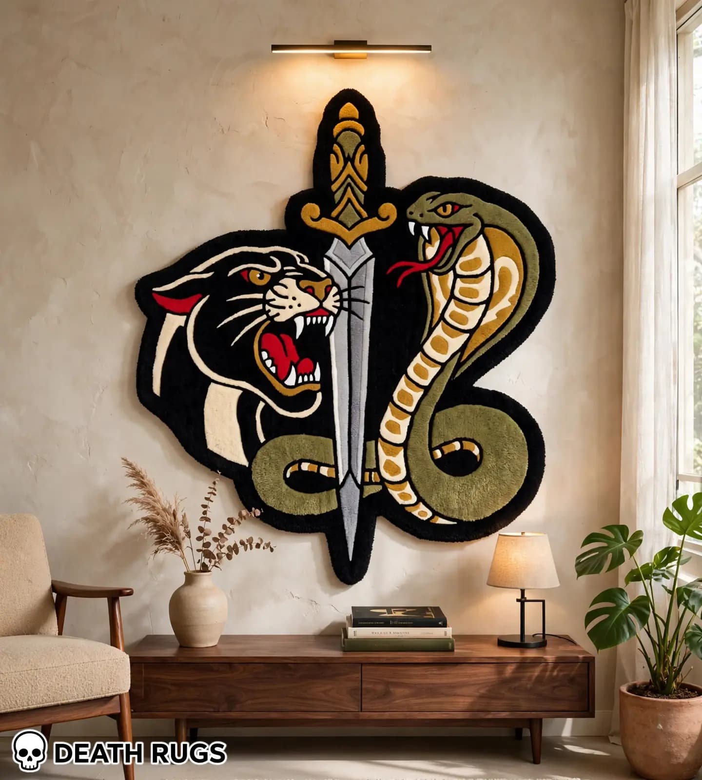 Panther, Cobra & Dagger Rugs thumbnail 2