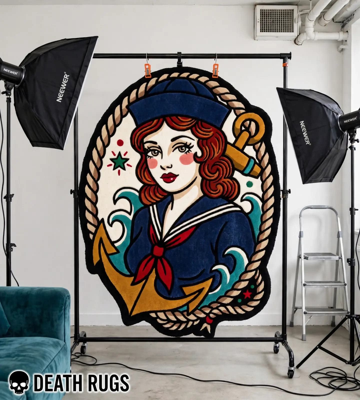 Sailor Girl & Golden Anchor Rugs thumbnail 7