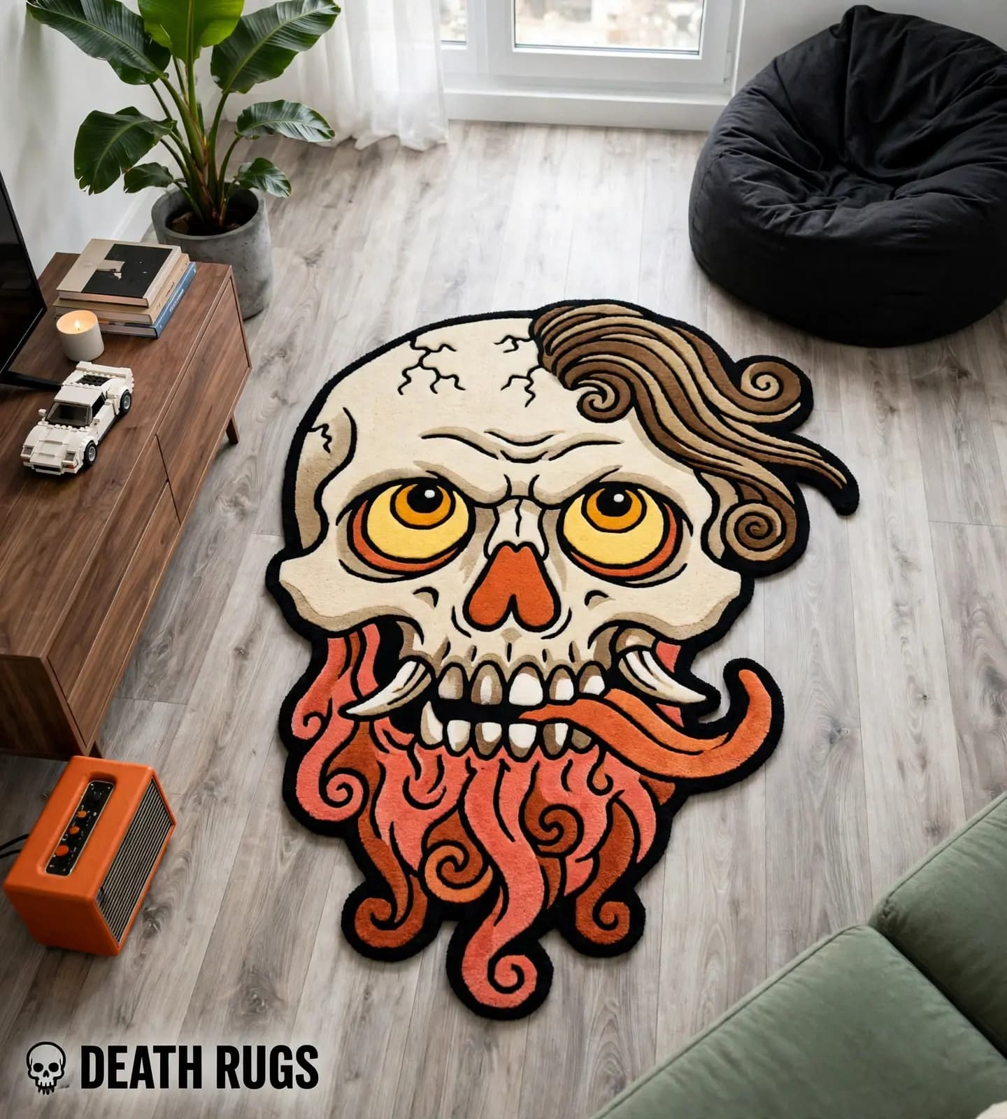 Tentacle Beard Oni Skull Rugs thumbnail 6