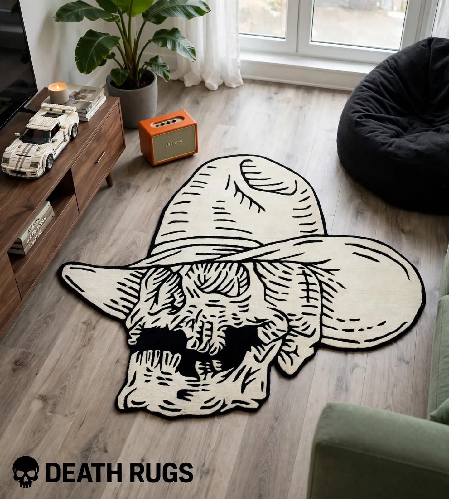 Dead Rider - Cowboy Skull Rug alternate