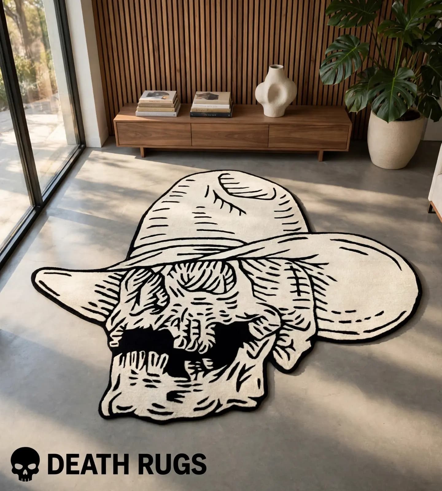 Dead Rider - Cowboy Skull Rug thumbnail 3