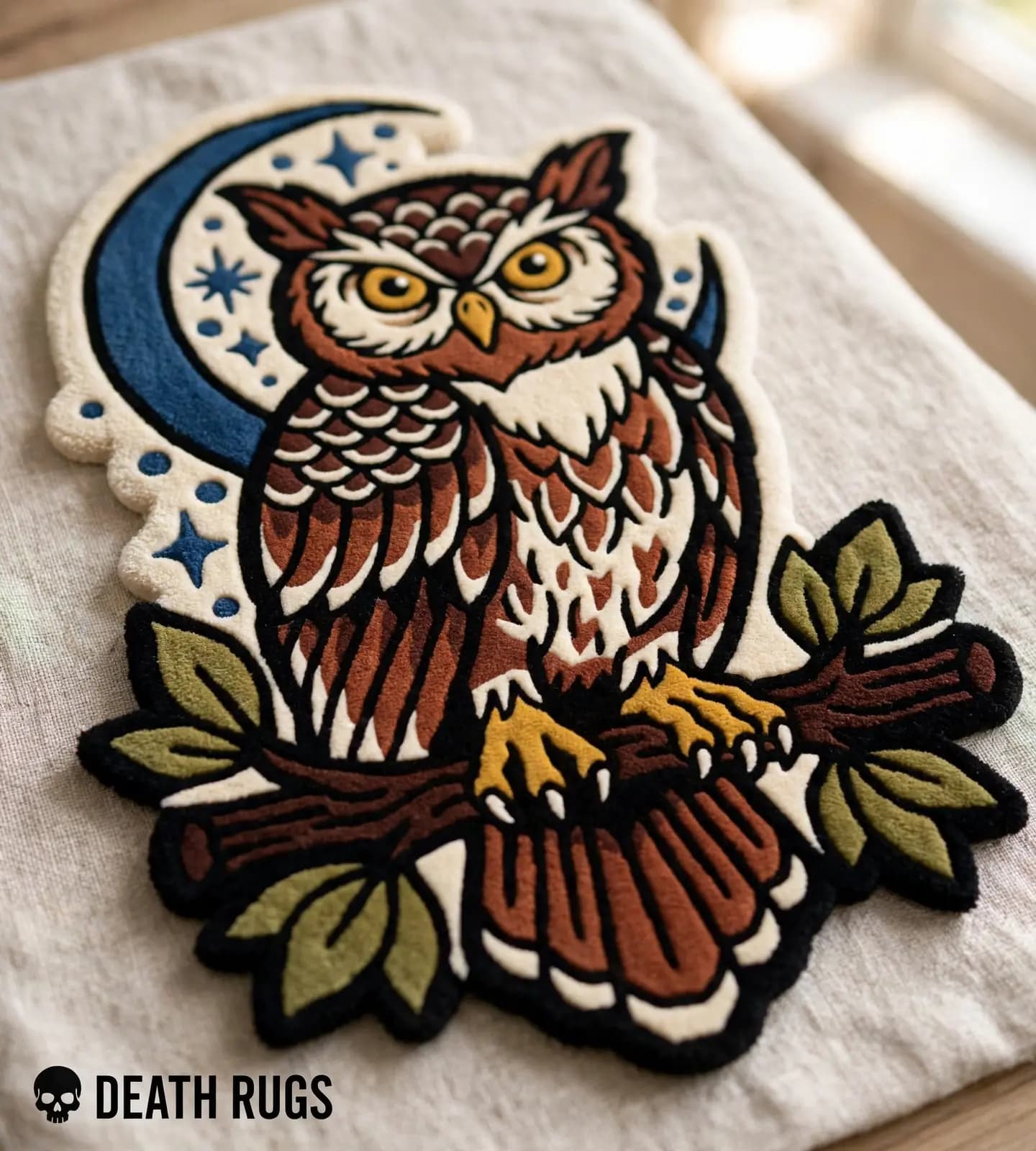 Midnight Perched Owl Rugs thumbnail 7