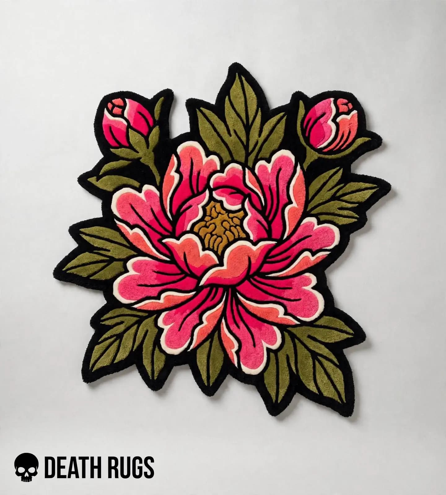 Japanese Peony Blossom Rugs