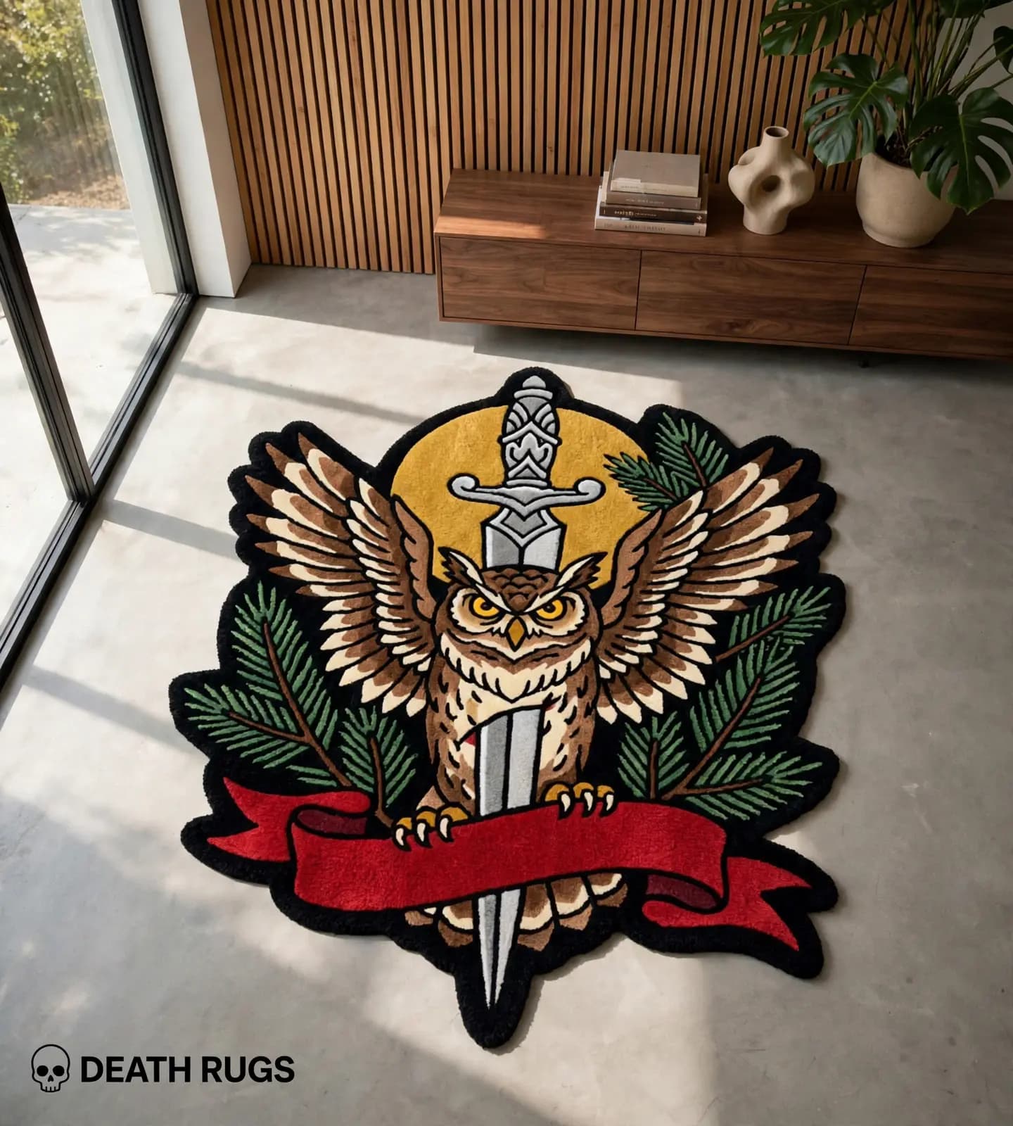 Nocturnal Owl and Dagger Rugs thumbnail 6