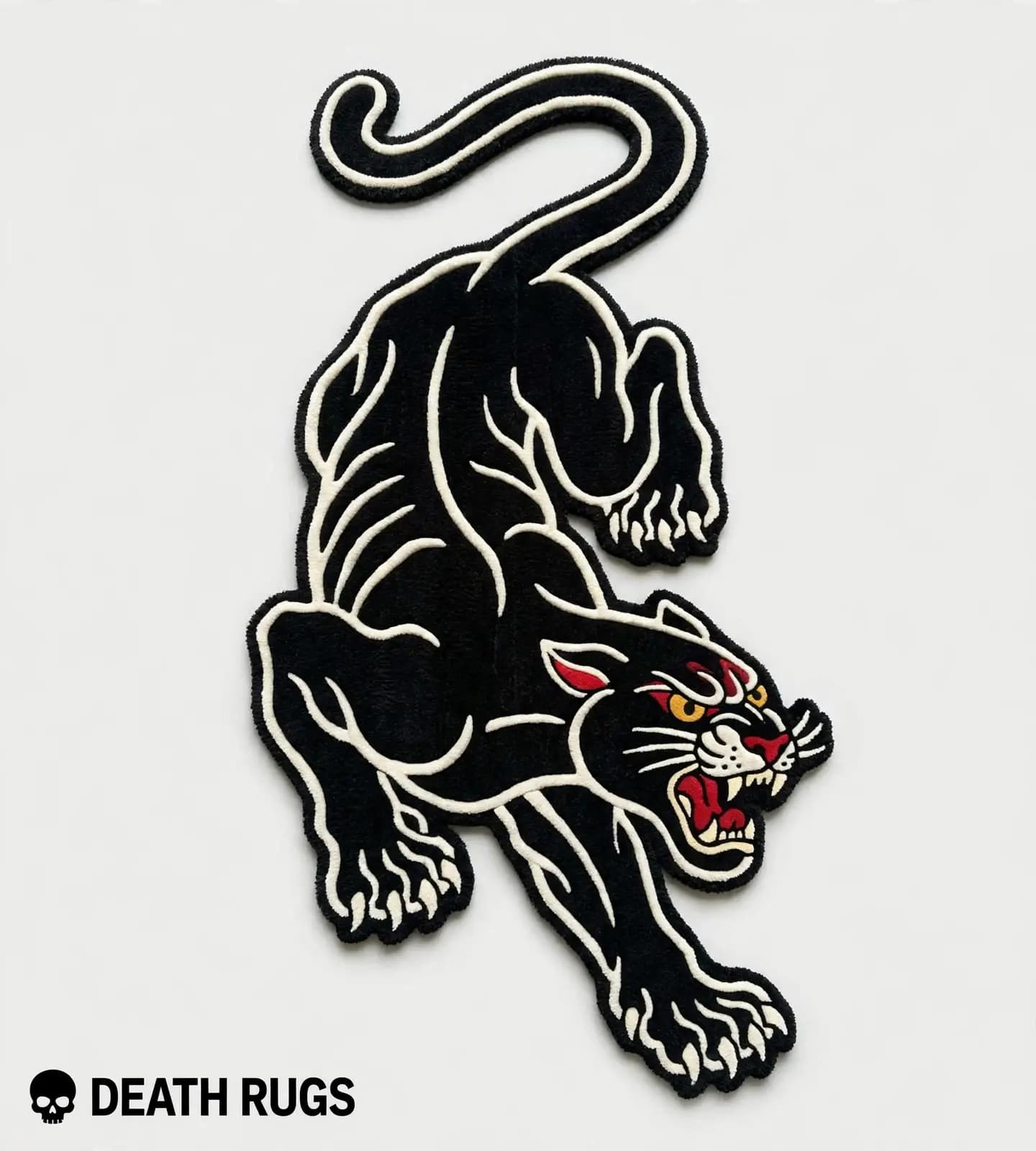 Crawling Black Panther Rugs