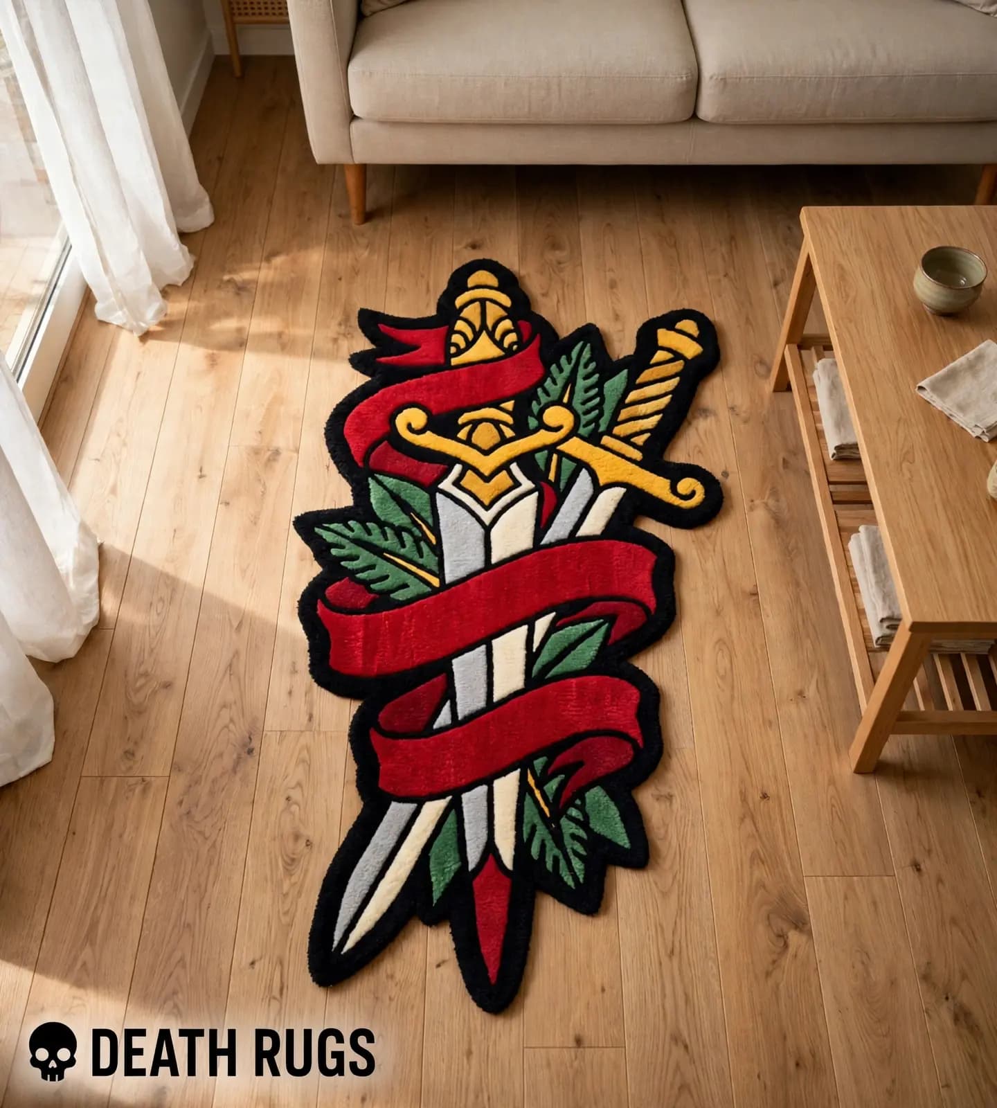 Twin Daggers & Crimson Banner Rugs alternate